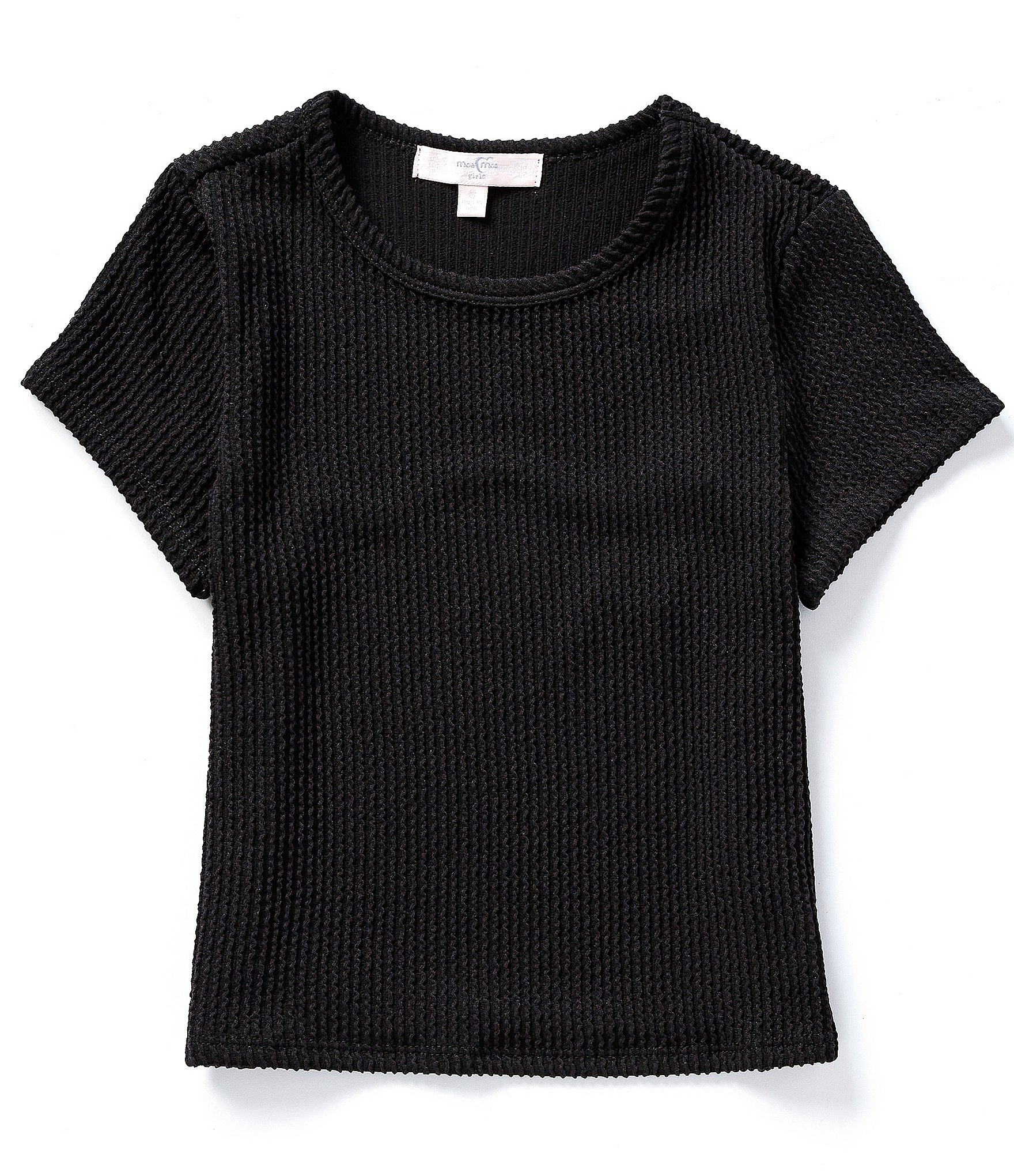 Moa Moa Big Girls 7-16 Short-Sleeve Ribbed T-Shirt | Dillard's