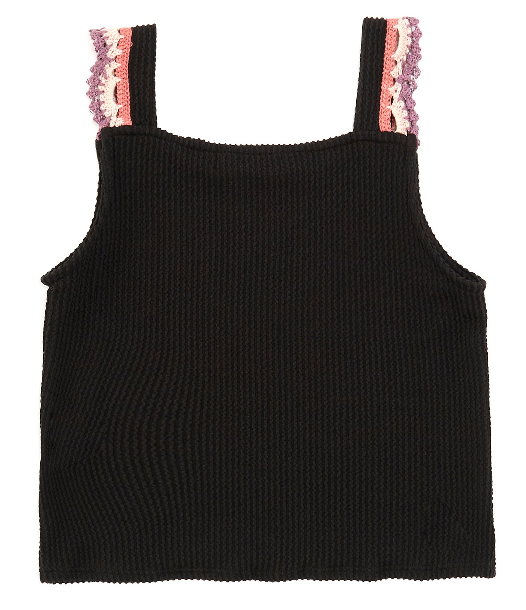 Moa Moa Big Girls 7-16 Sleeveless Crocheted Tank Top