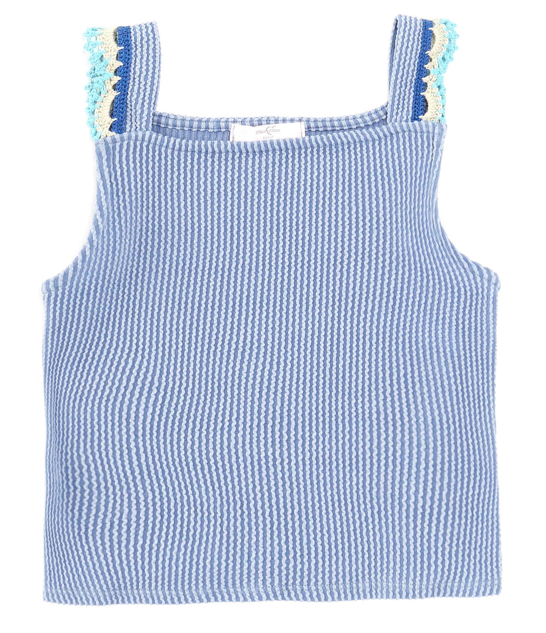 Moa Moa Big Girls 7-16 Sleeveless Crocheted Tank Top