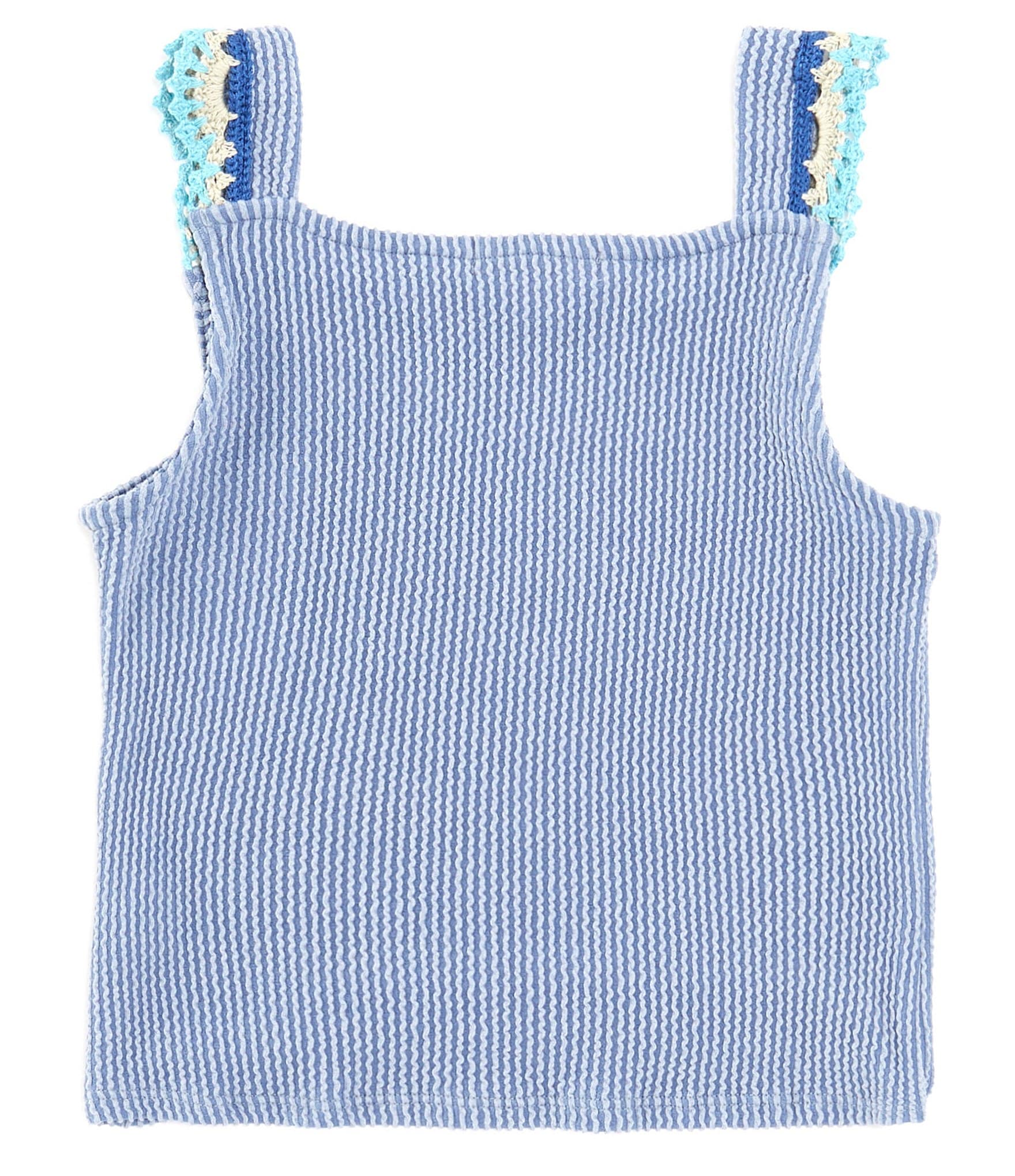 Moa Moa Big Girls 7-16 Sleeveless Crocheted Tank Top