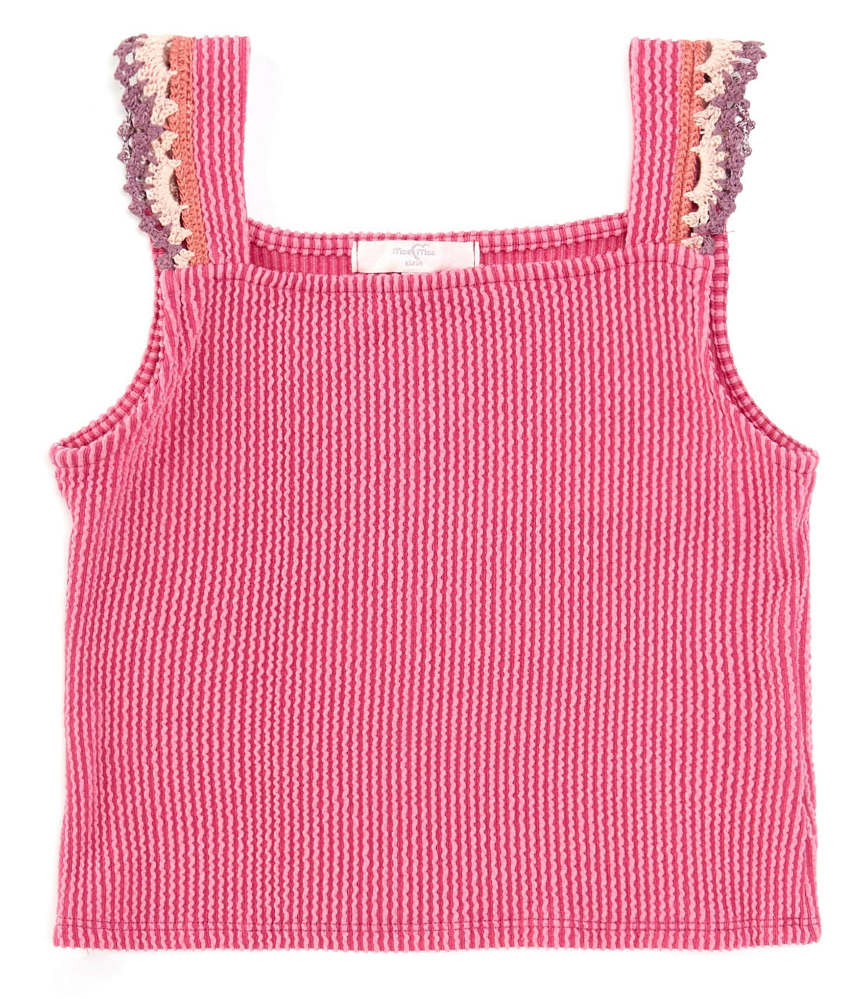 Moa Moa Big Girls 7-16 Sleeveless Crocheted Tank Top