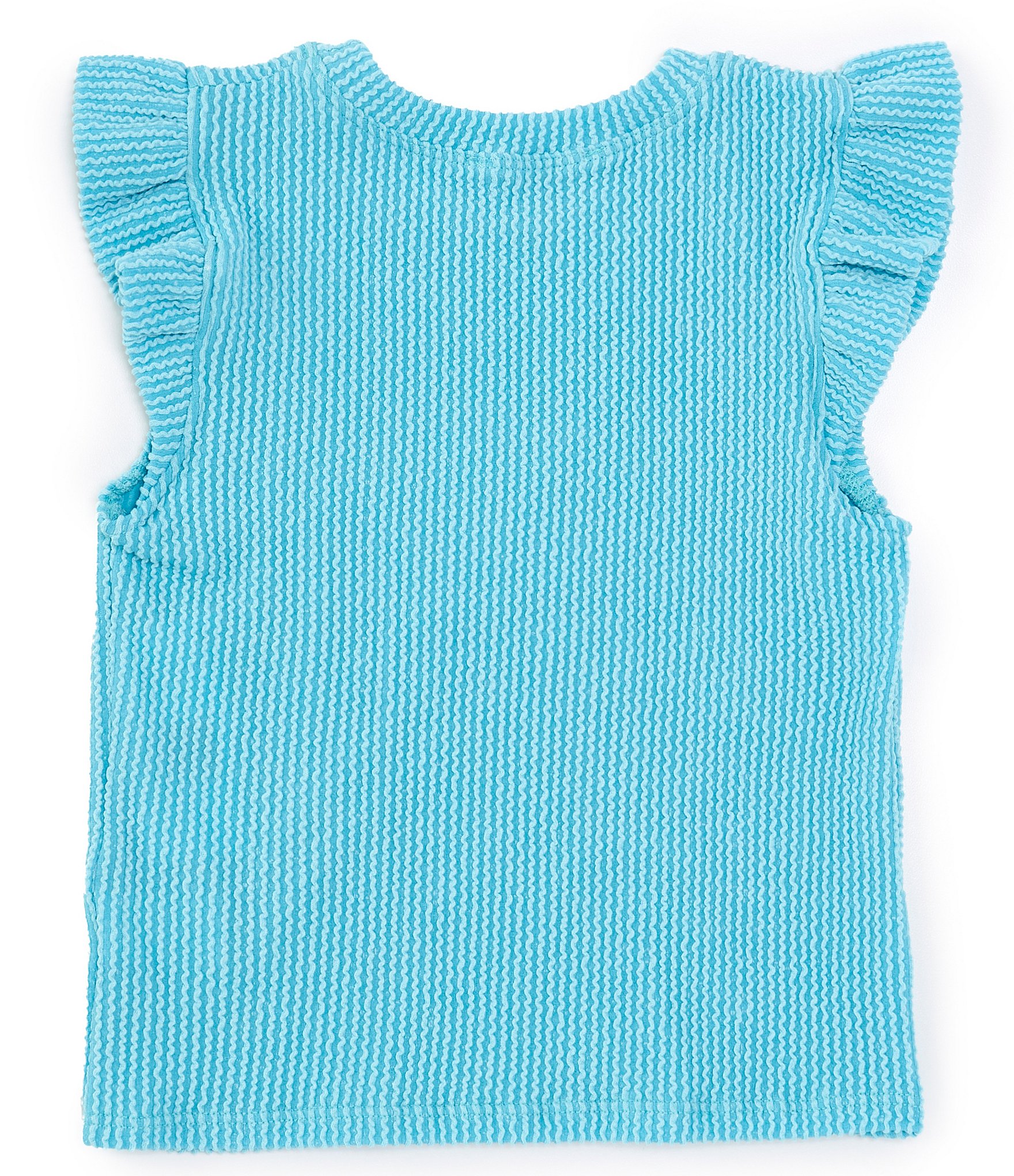 Moa Moa Big Girls 7-16 Sleeveless Ruffle Tank Top