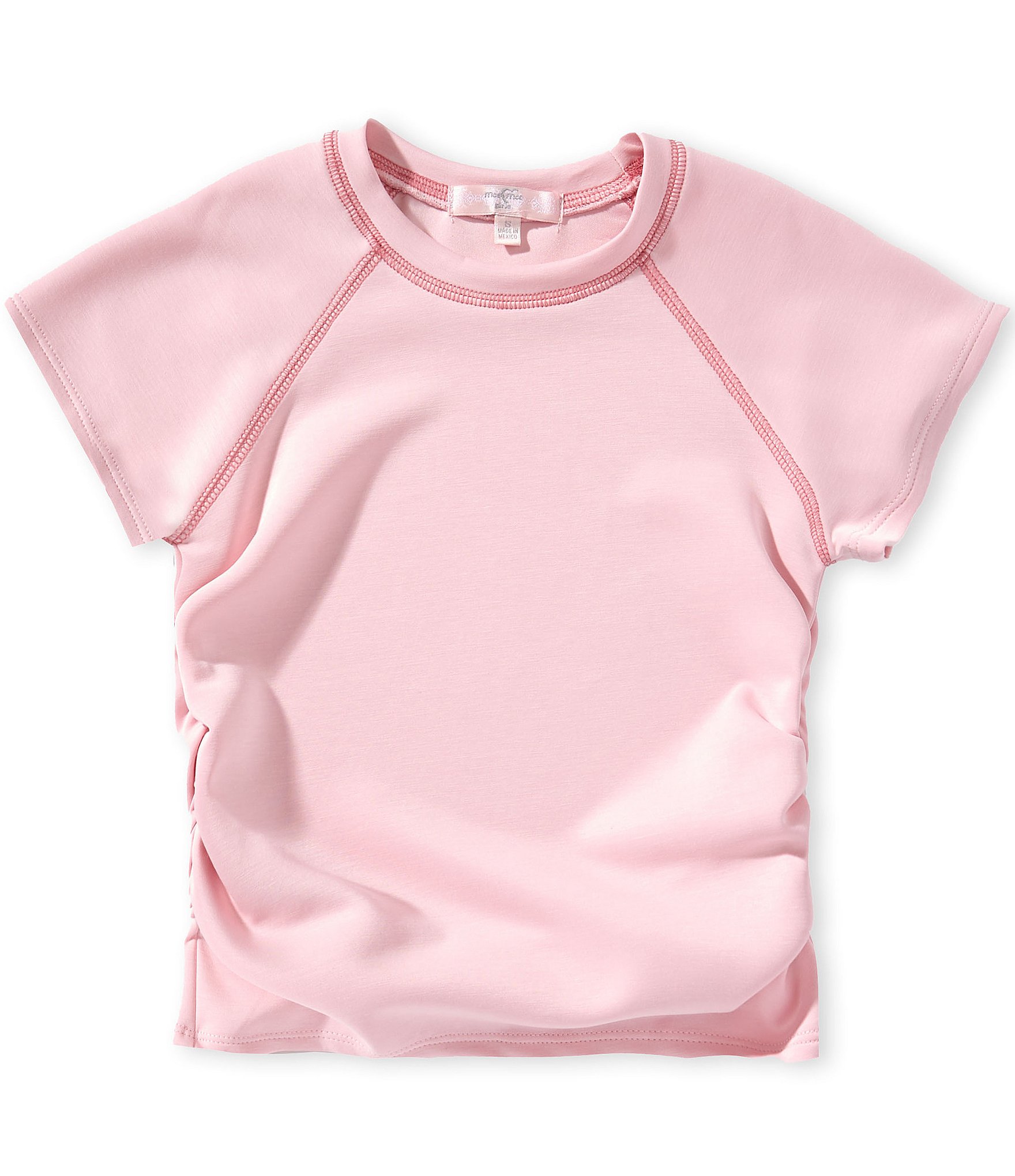 Moa Moa Big Girls Short-Sleeve Cinched-Side T-Shirt