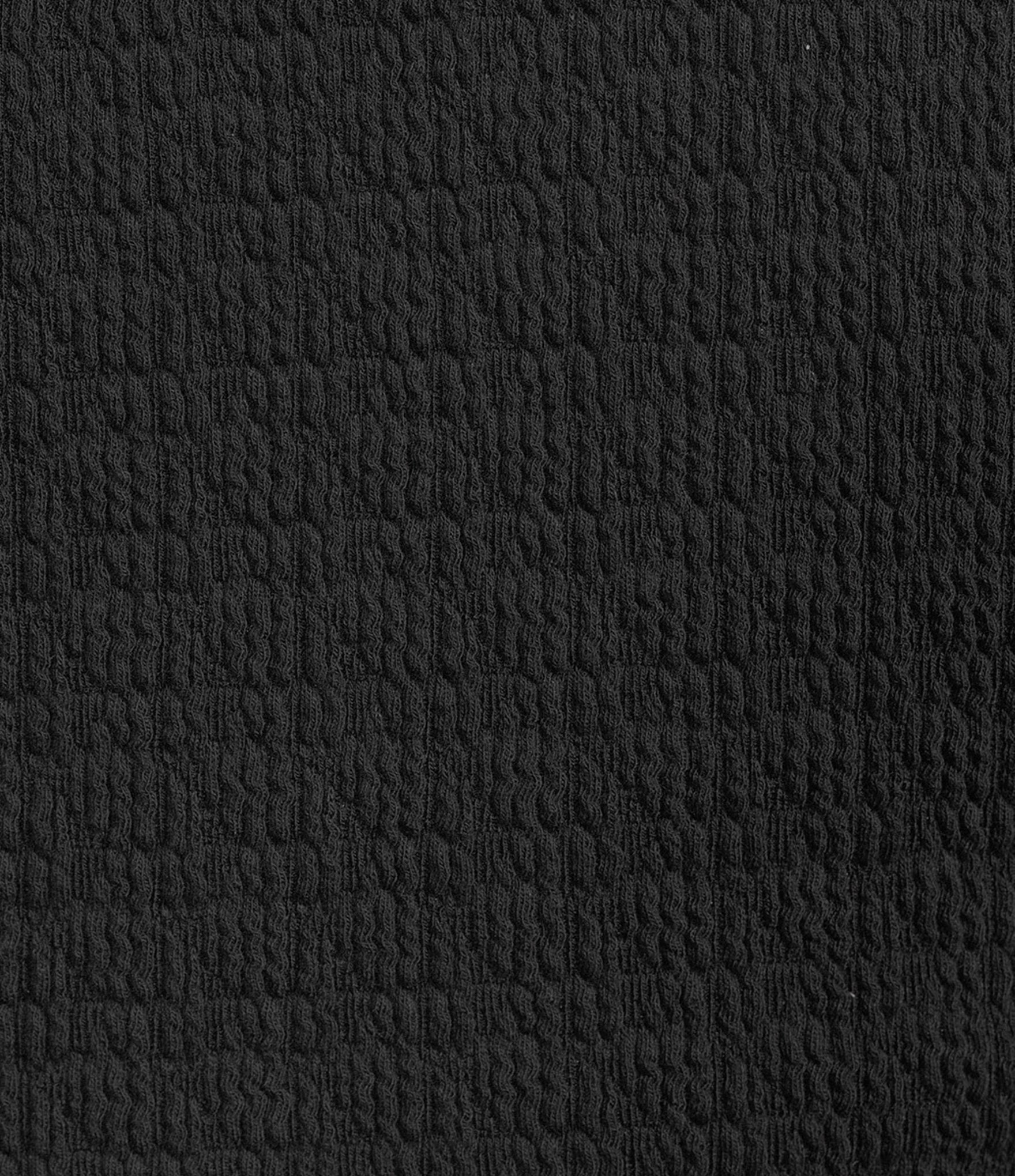 Moa Moa Knit Round Neck Short Ruffle Sleeve Top