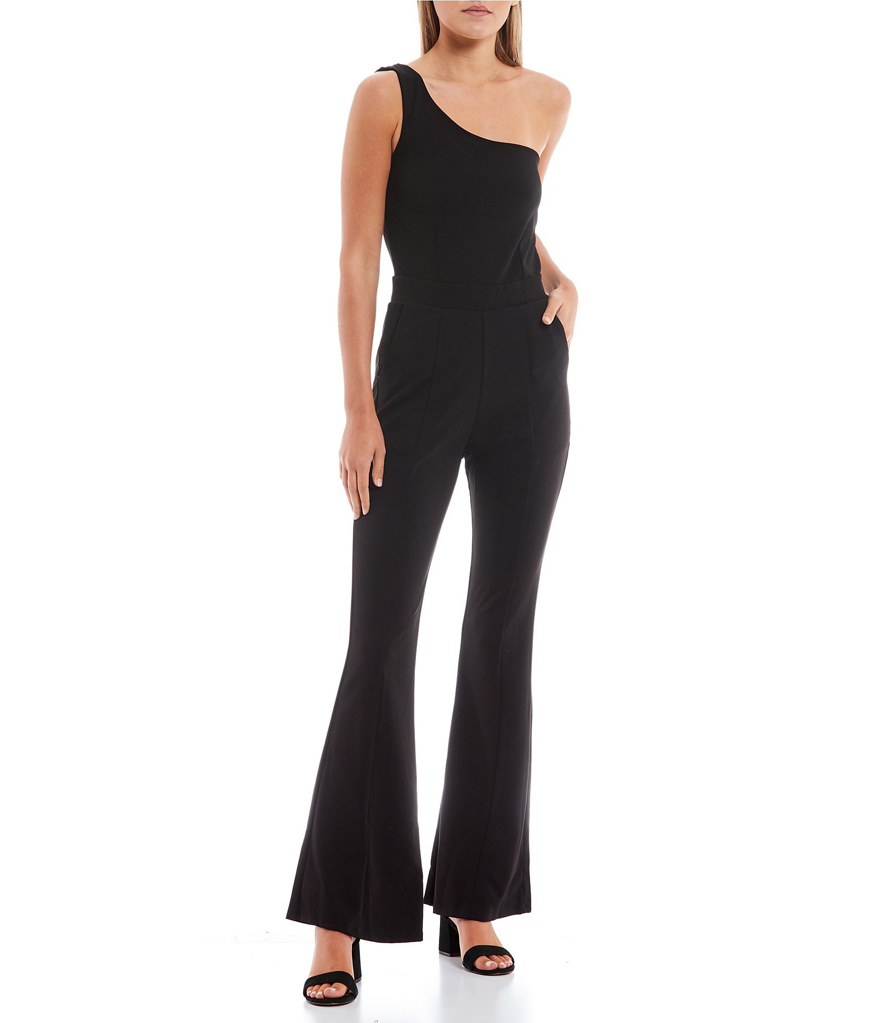 Moa Moa One Shoulder Sleeveless PullOn Jumpsuit Dillard's