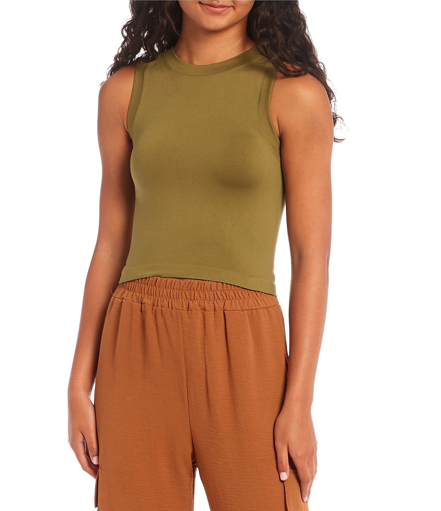 Moa Moa Seamless Crop Tank Top