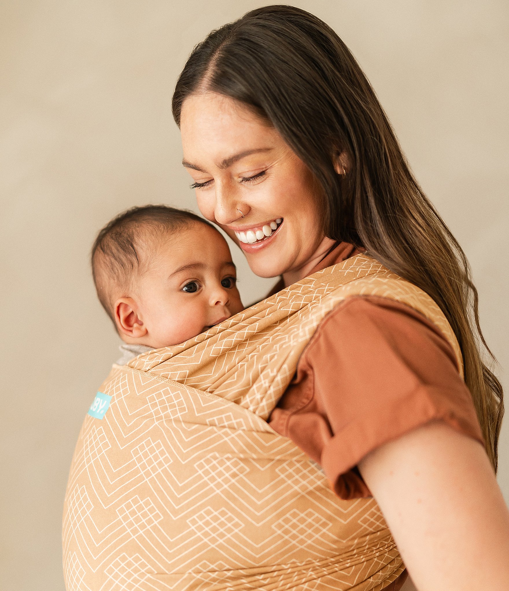 MOBY Classic Wrap Printed Baby Carrier - Sand Waves