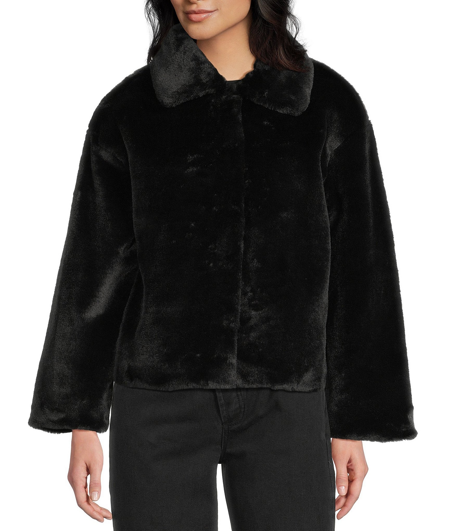 Mod Ref Cropped Faux Fur Coat
