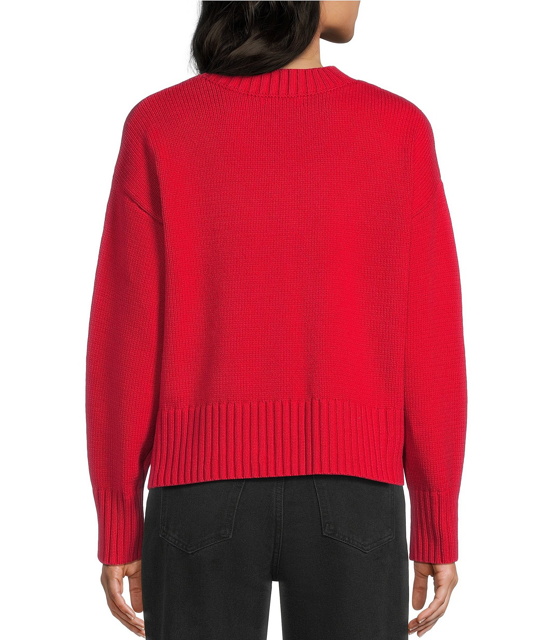 Mod Ref Cropped Oversized Long Sleeve Sweater