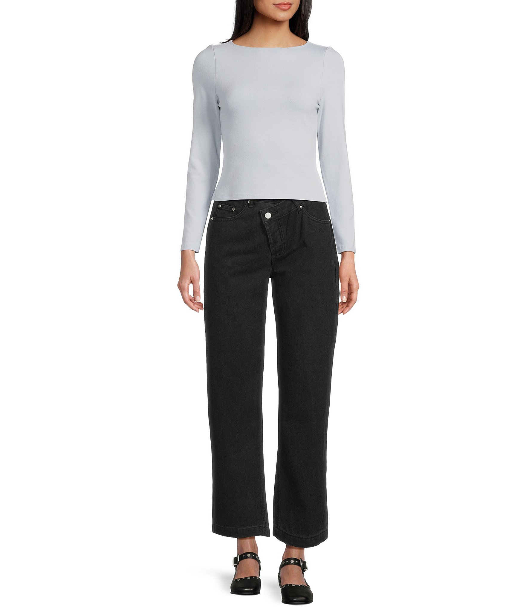 Mod Ref Knit Basic Scoop Neck Top