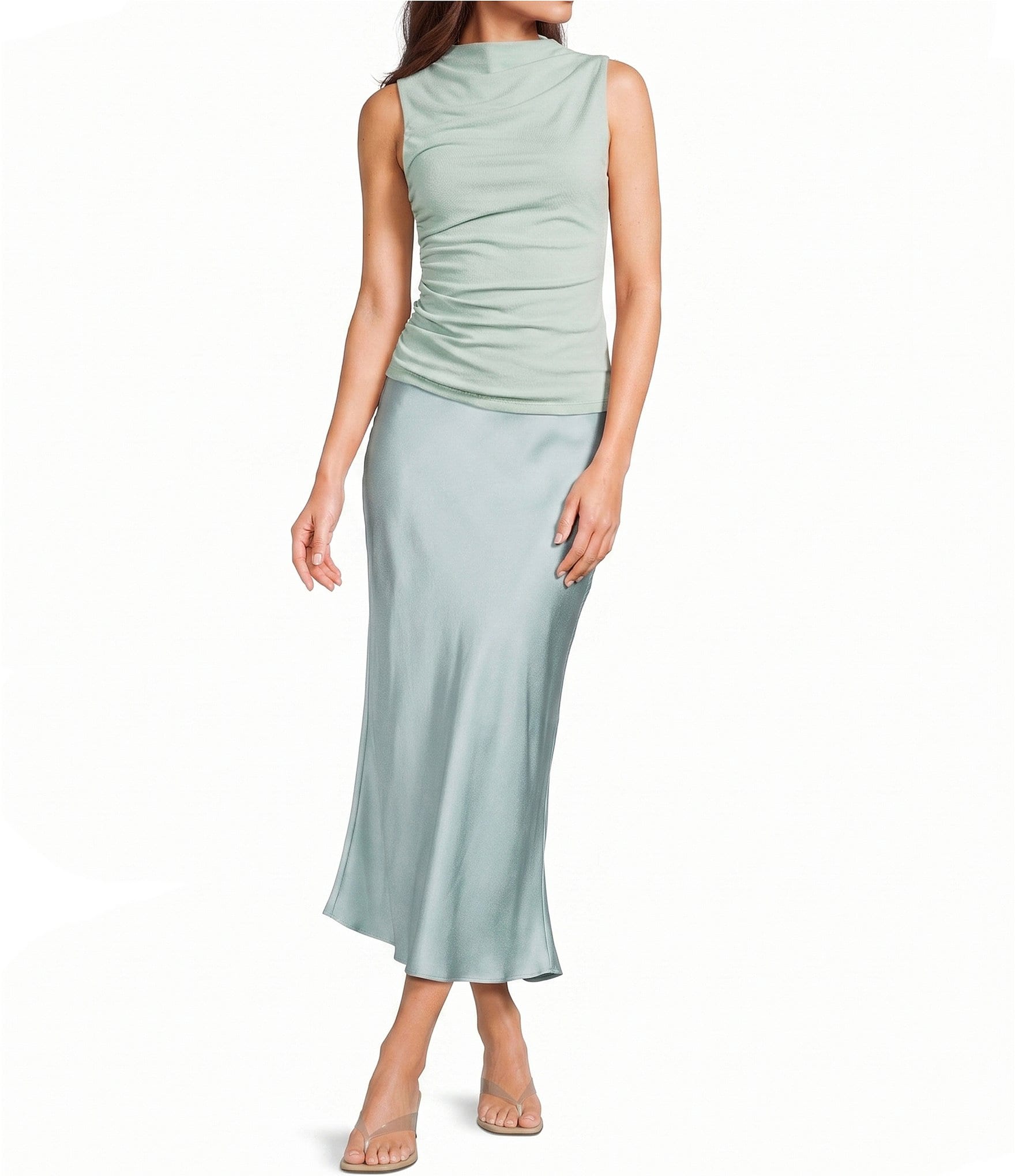 Mod Ref Maxi Satin Skirt