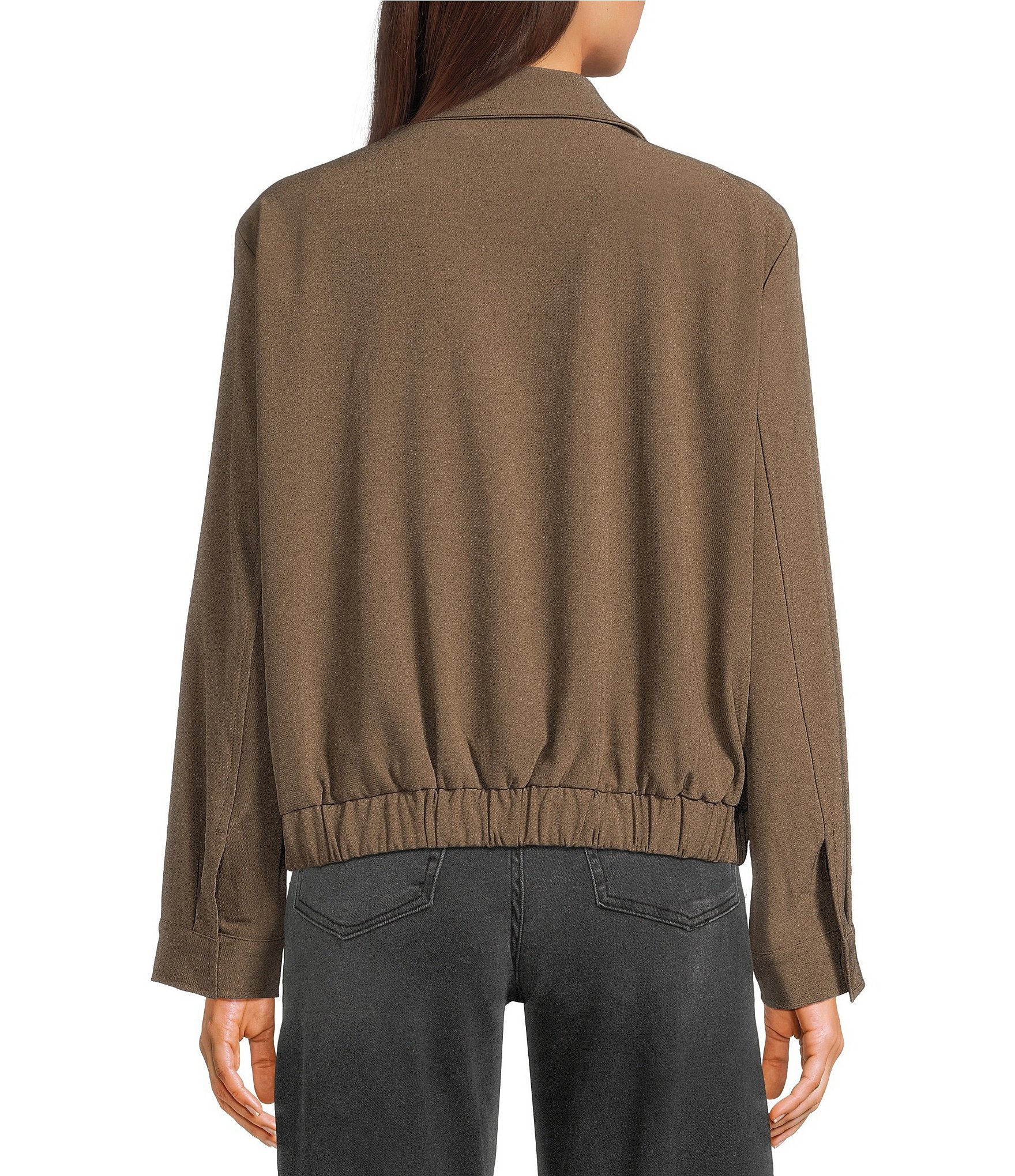 Mod Ref Pleated Collar Bomber Jacket