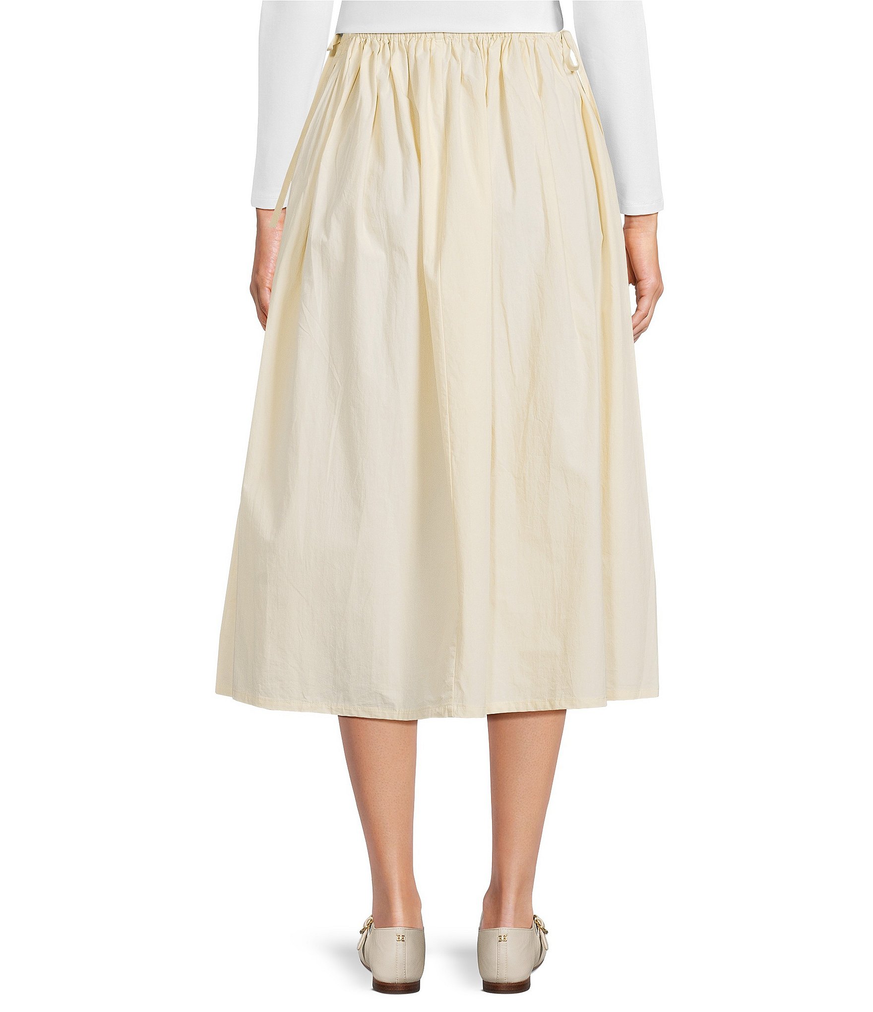 Mod Ref Pull On Poplin Maxi Skirt