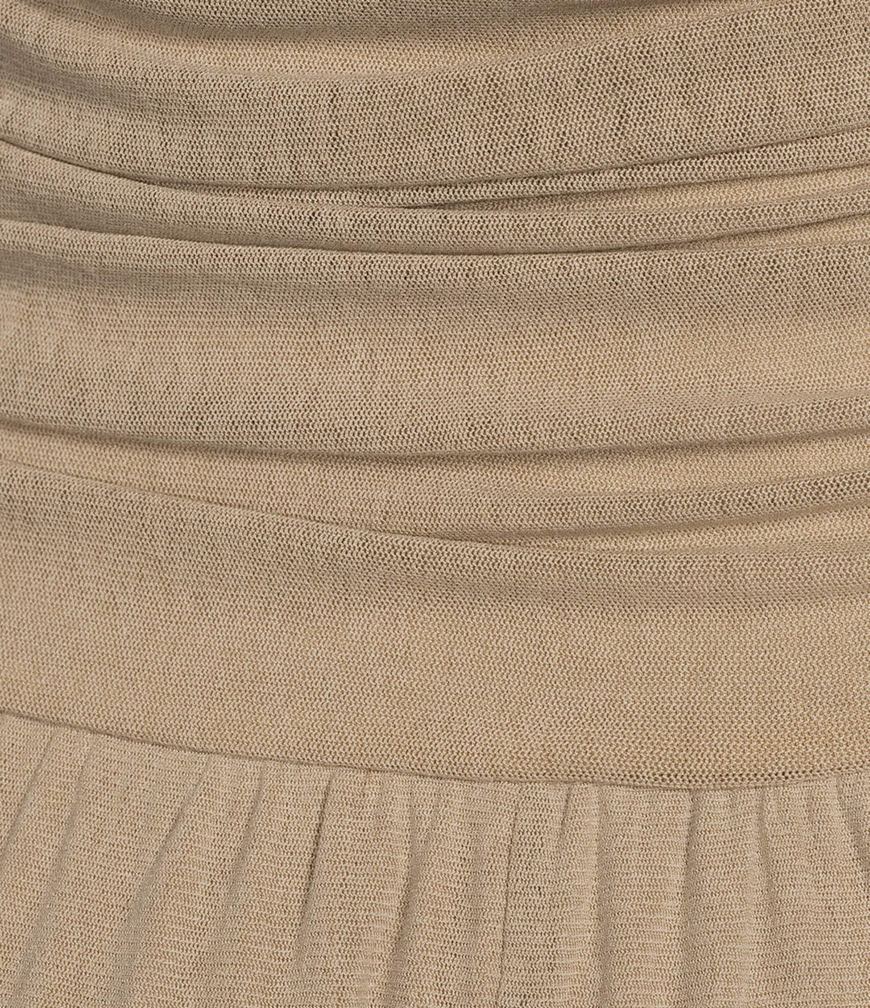 Mod Ref Ruched Mesh Maxi Dress