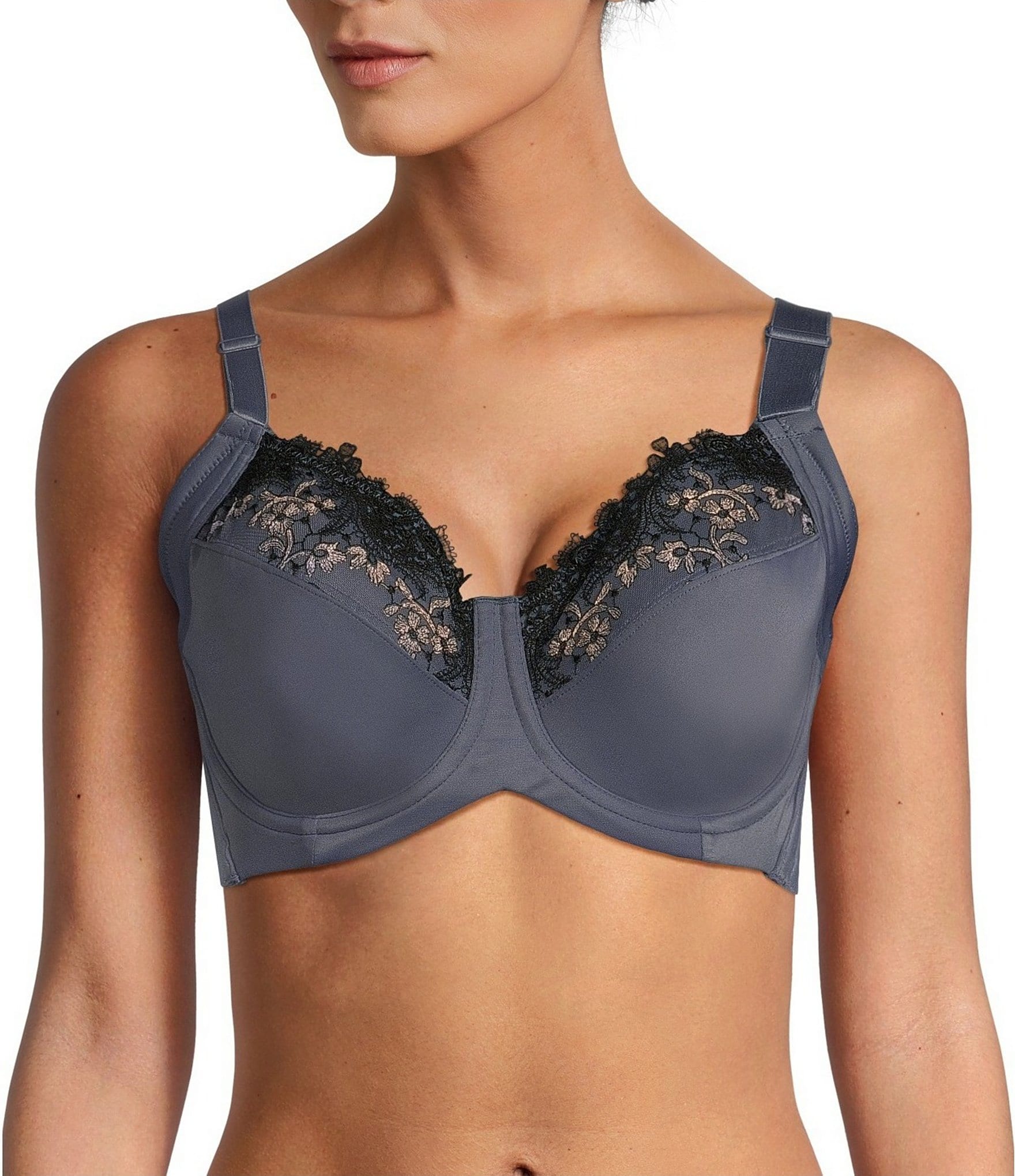 Modern Movement Embroidered BFF Cut & Sewn Bra | Dillard's