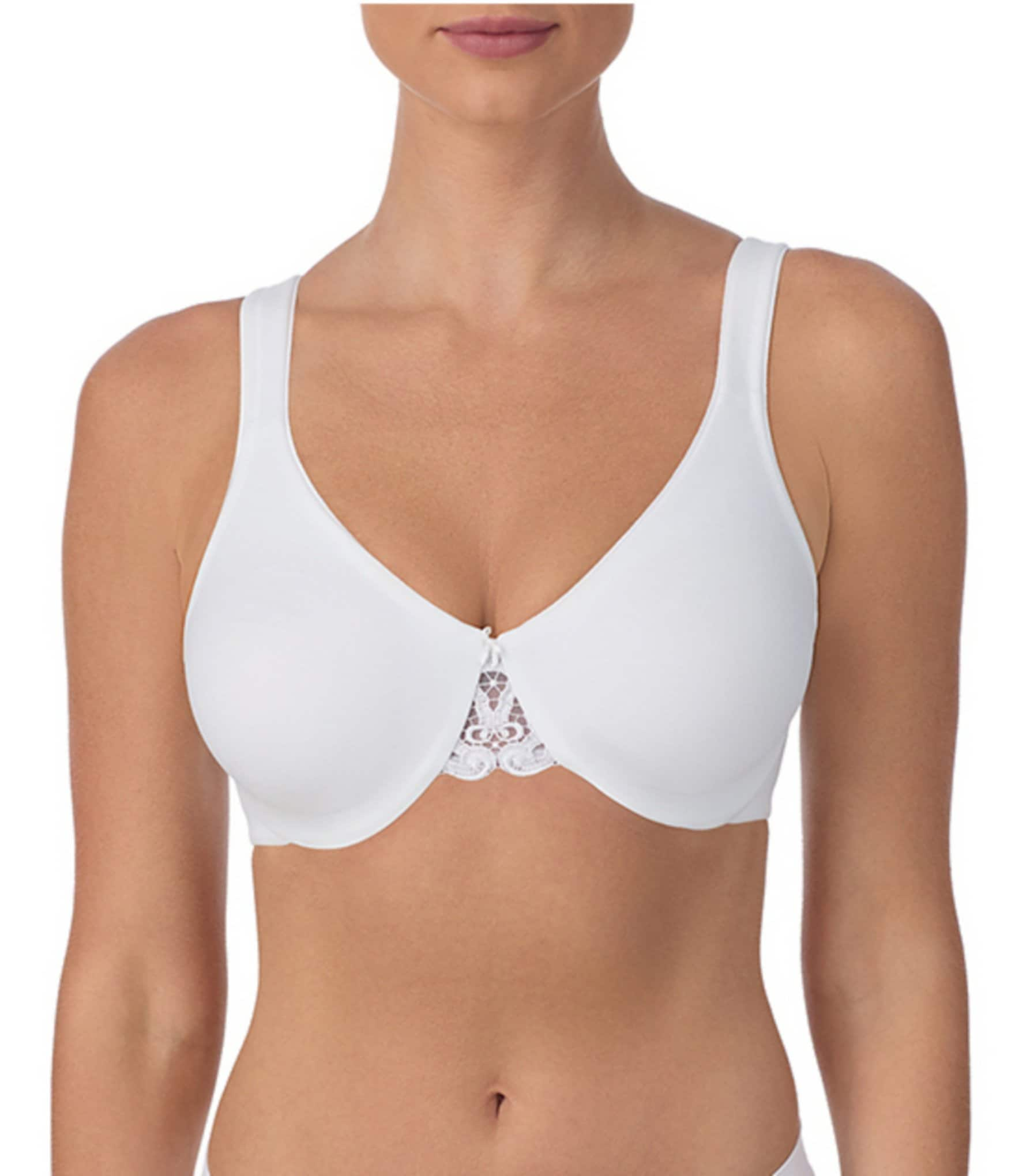 Modern Movement Hidden Comfort Lace Center Minimizer Bra