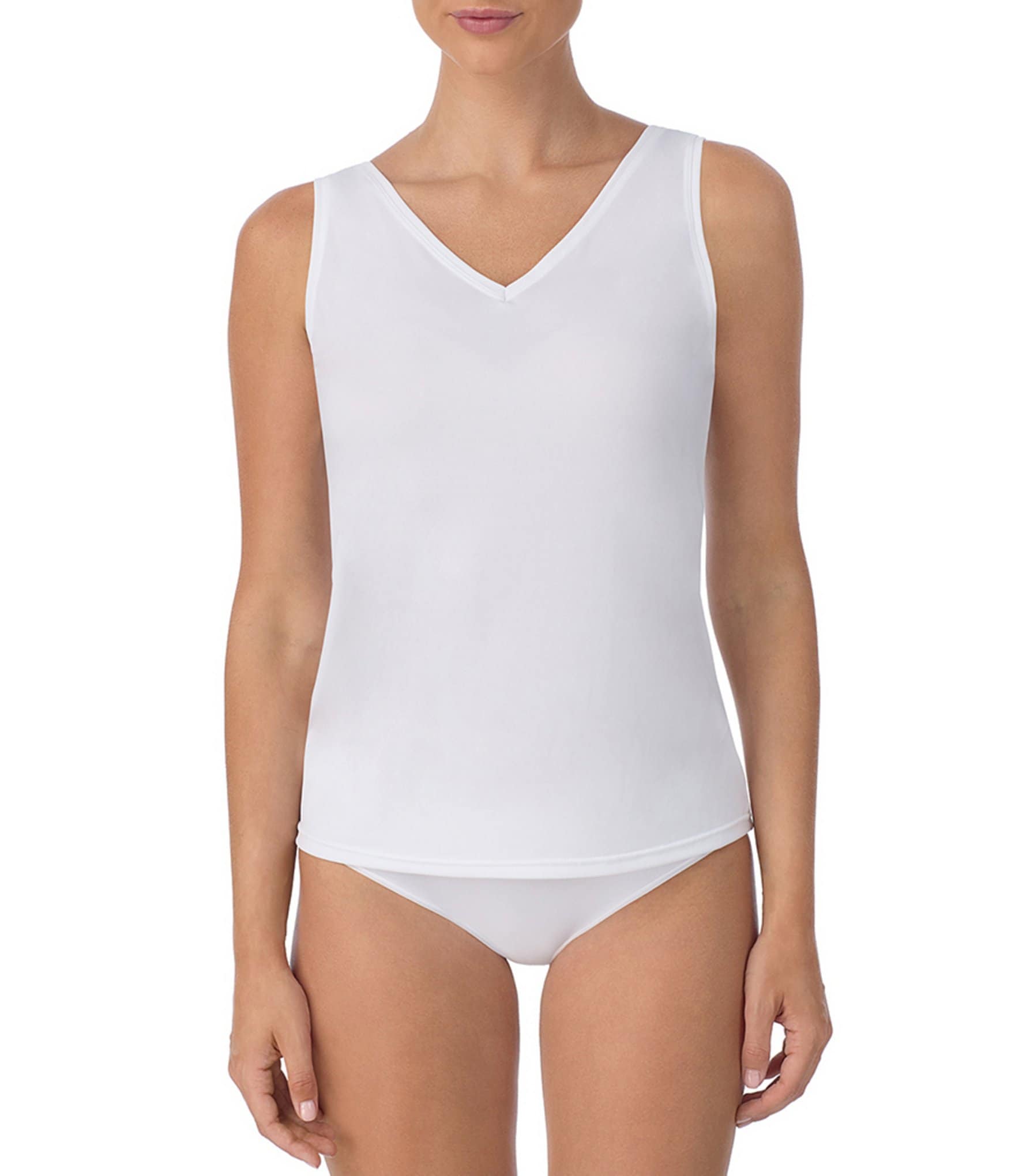 Poly Crepe Twist-Back Tank