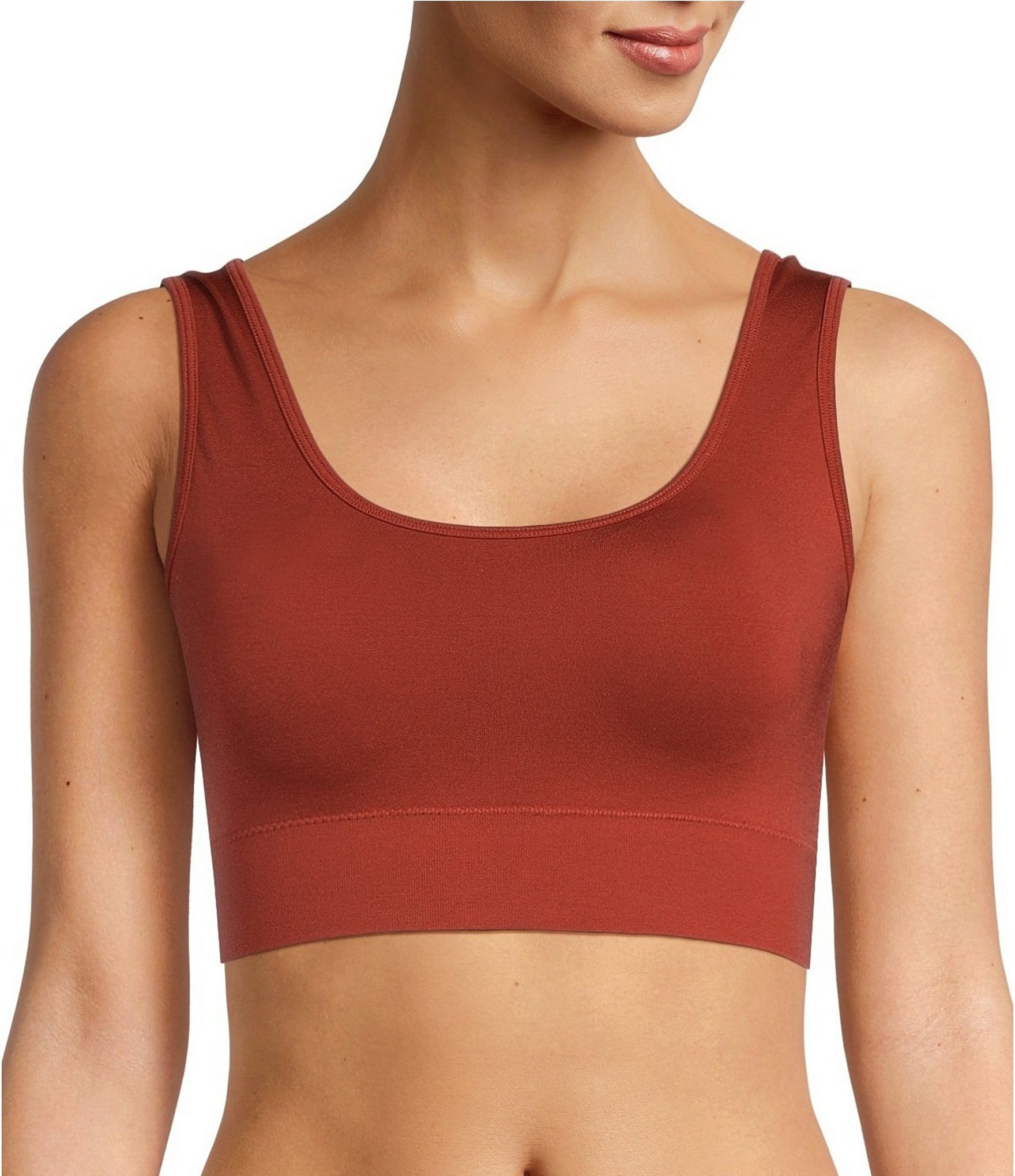 Modern Movement Scoop Neck Seamless Sports Bra