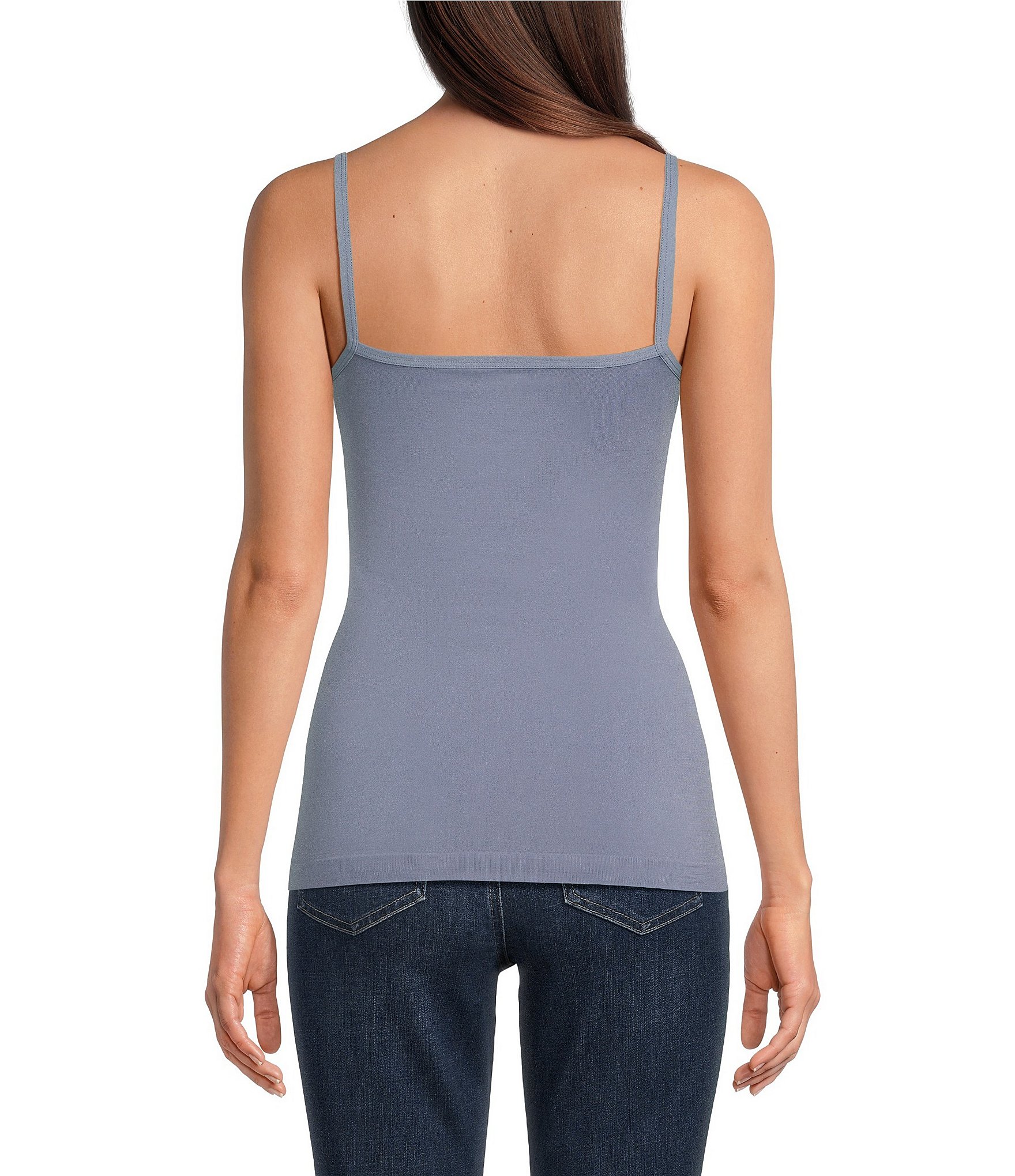 Modern Movement Solid Seamless Scoop Neck Microfiber Camisole