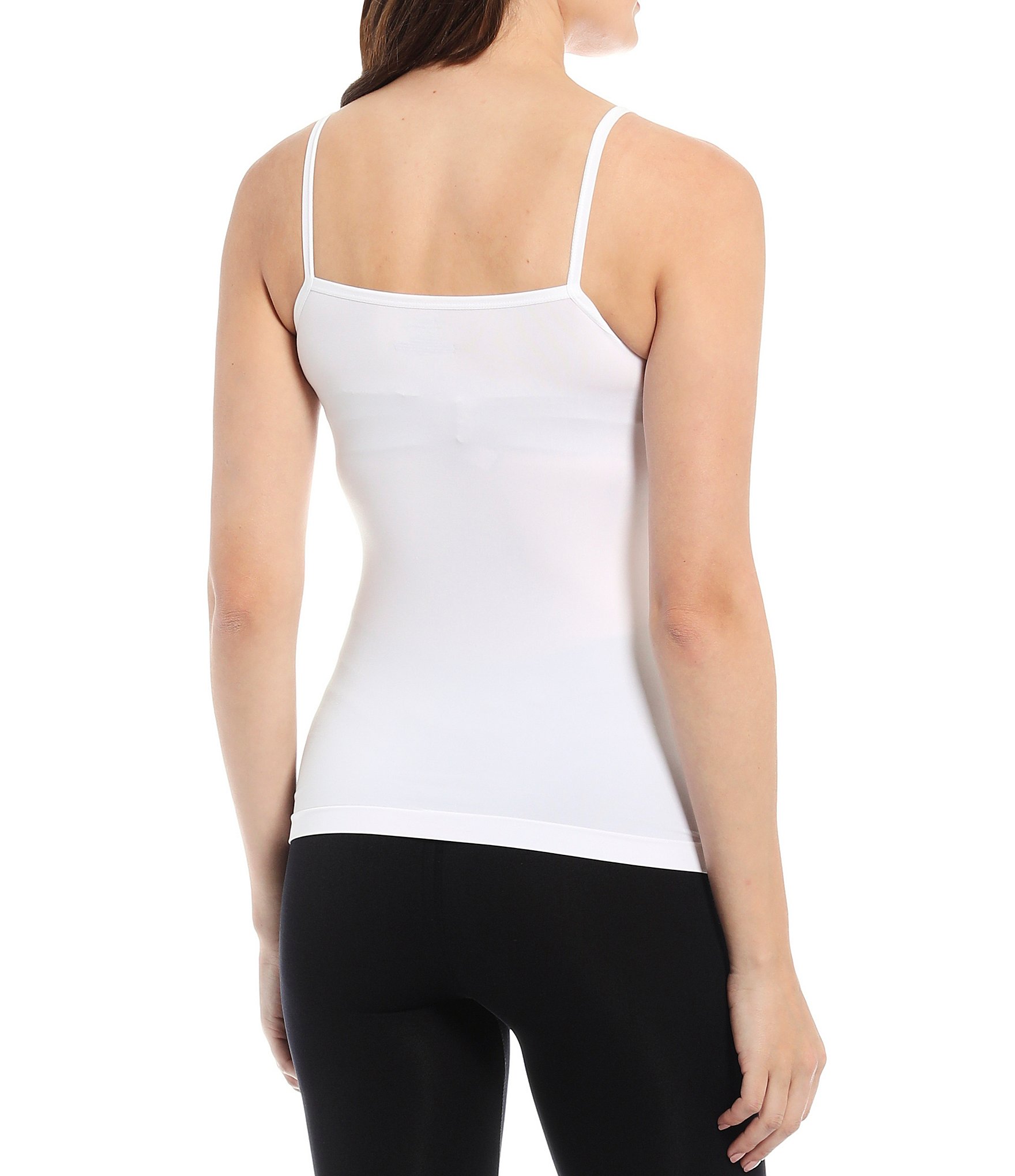 Modern Movement Solid Seamless Scoop Neck Microfiber Camisole