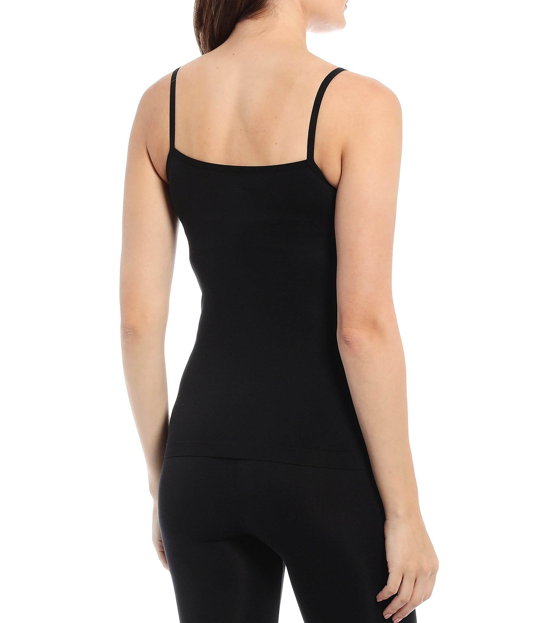 Modern Movement Solid Seamless Scoop Neck Microfiber Camisole