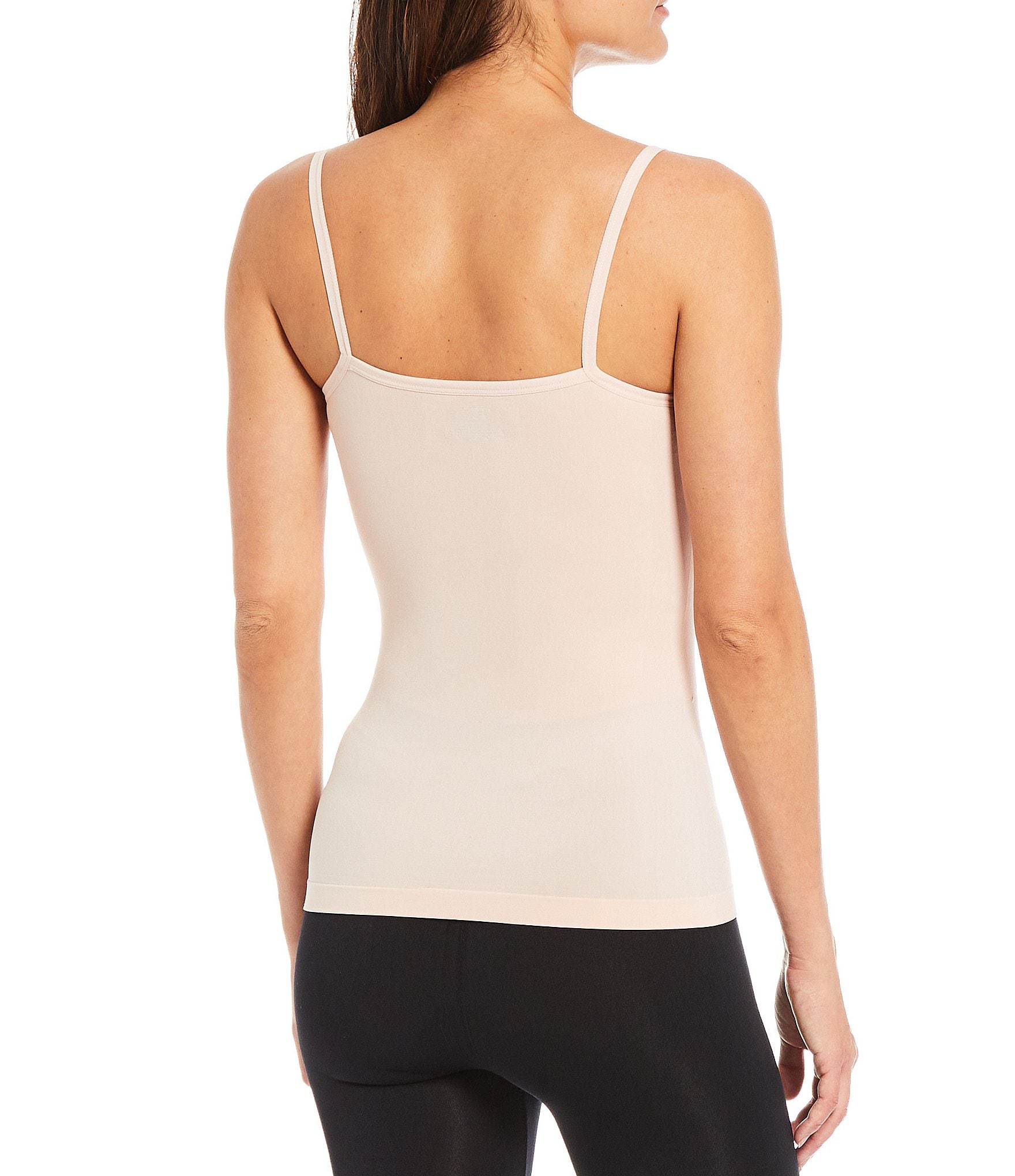 Modern Movement Solid Seamless Scoop Neck Microfiber Camisole