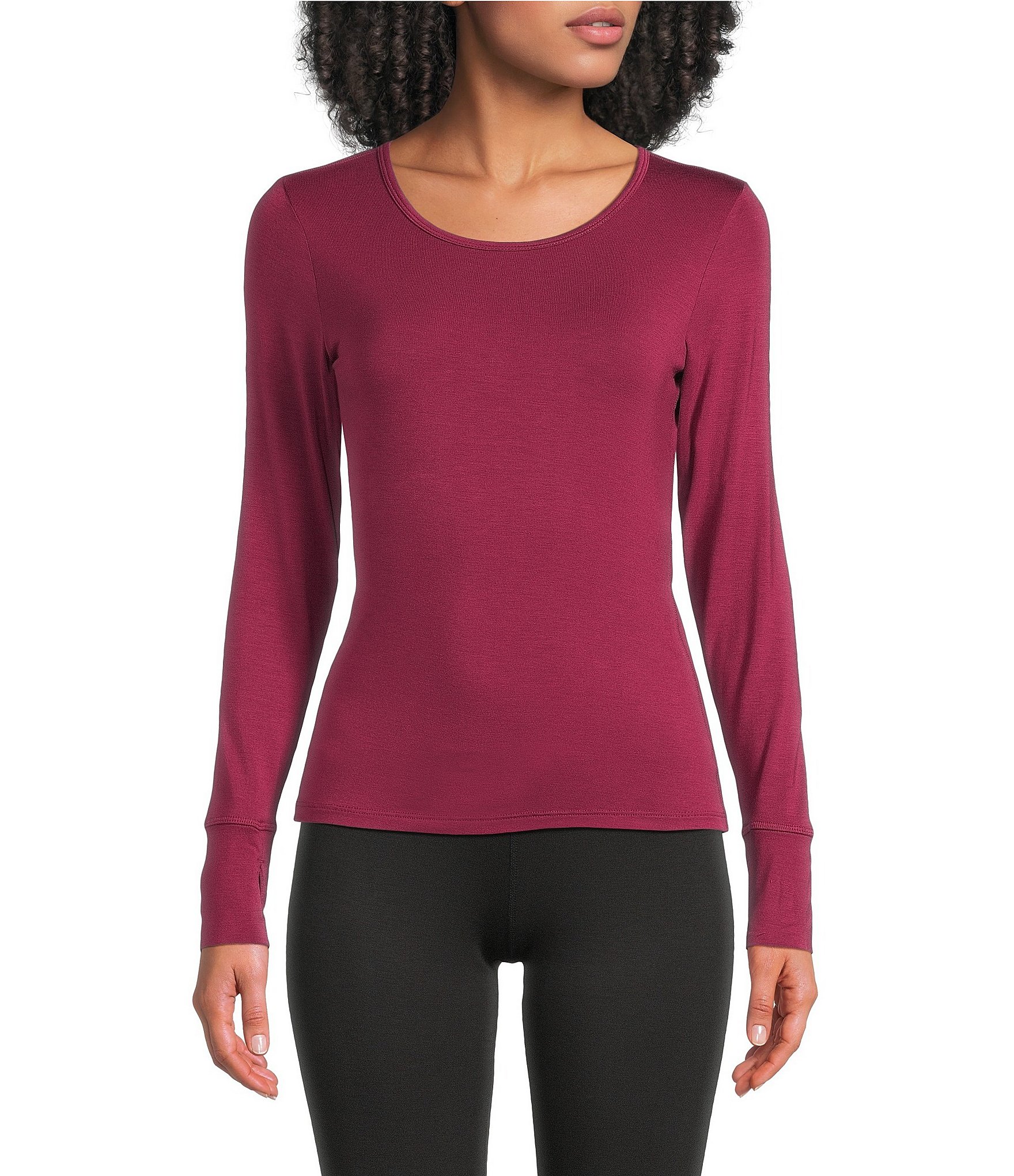 Modern Movement Warmwear Long Sleeve Scoop Neck Top
