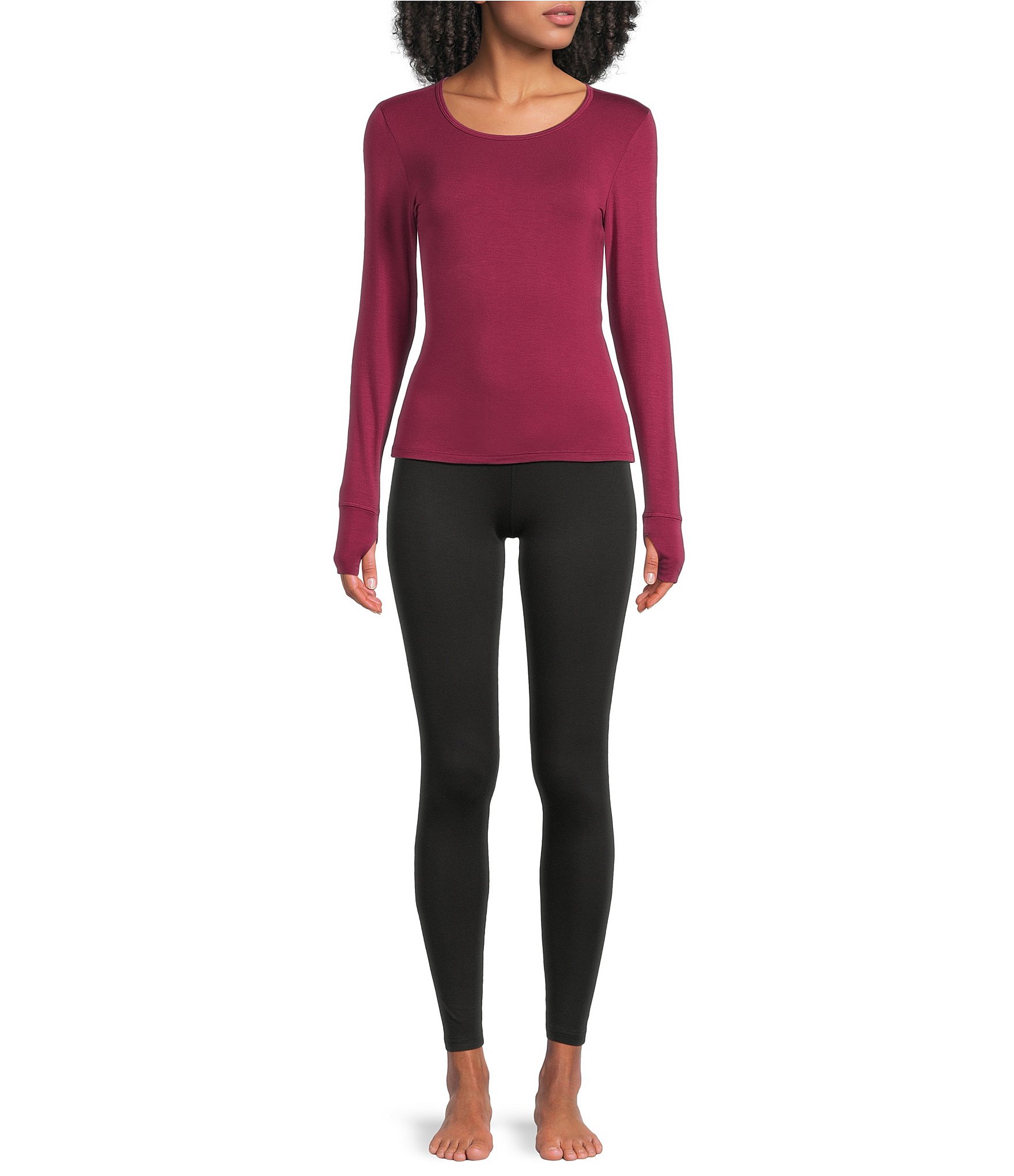 Modern Movement Warmwear Long Sleeve Scoop Neck Top