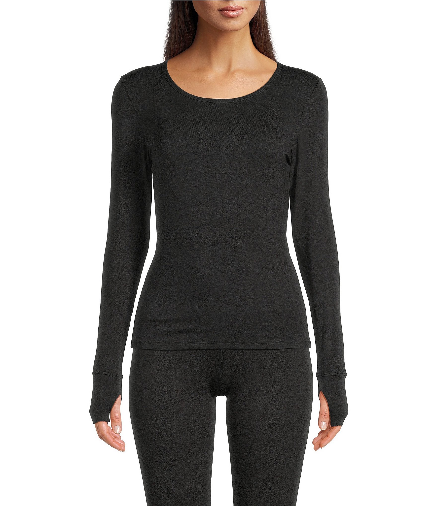 Modern Movement Warmwear Long Sleeve Scoop Neck Top