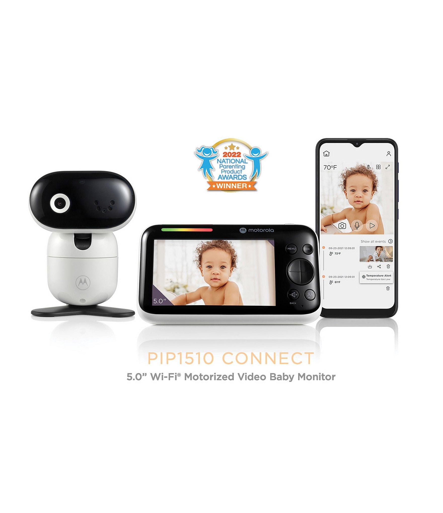 Motorola 5.0 Wi-Fi Motorized Video Baby Monitor | Dillard's