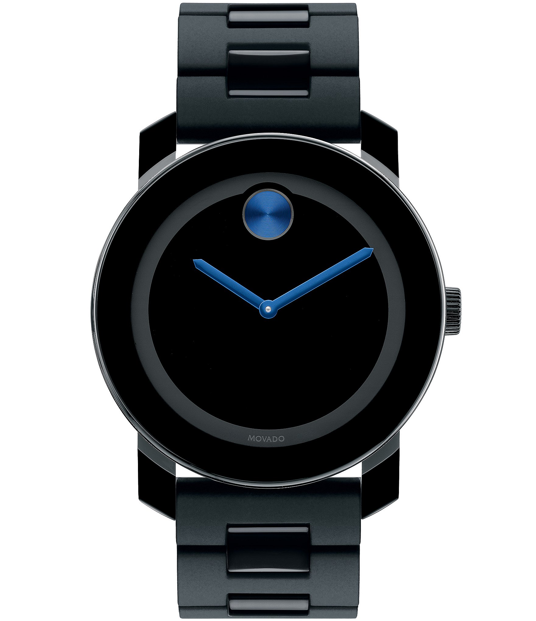 Movado Bold Large Black & Cobalt Blue Analog Bracelet Watch | Dillards