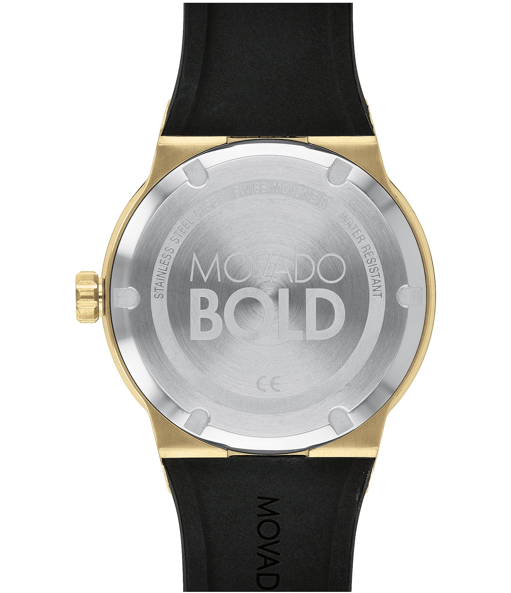 Movado Bold Men's Black Gold Swiss Quartz Fusion Watch