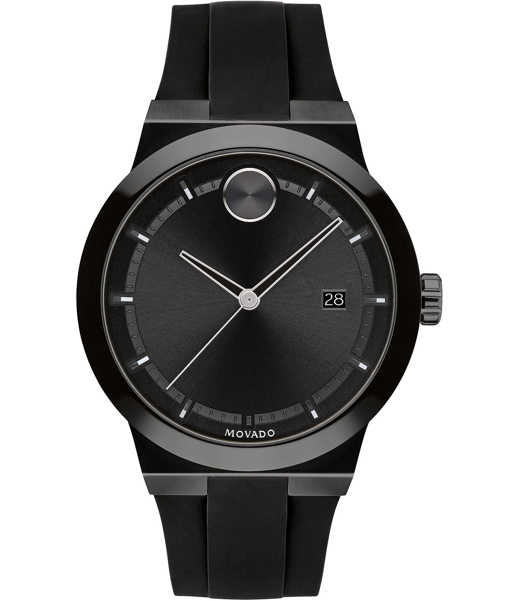 Movado Bold Men's Black Swiss Quartz Fusion Watch | Dillard's