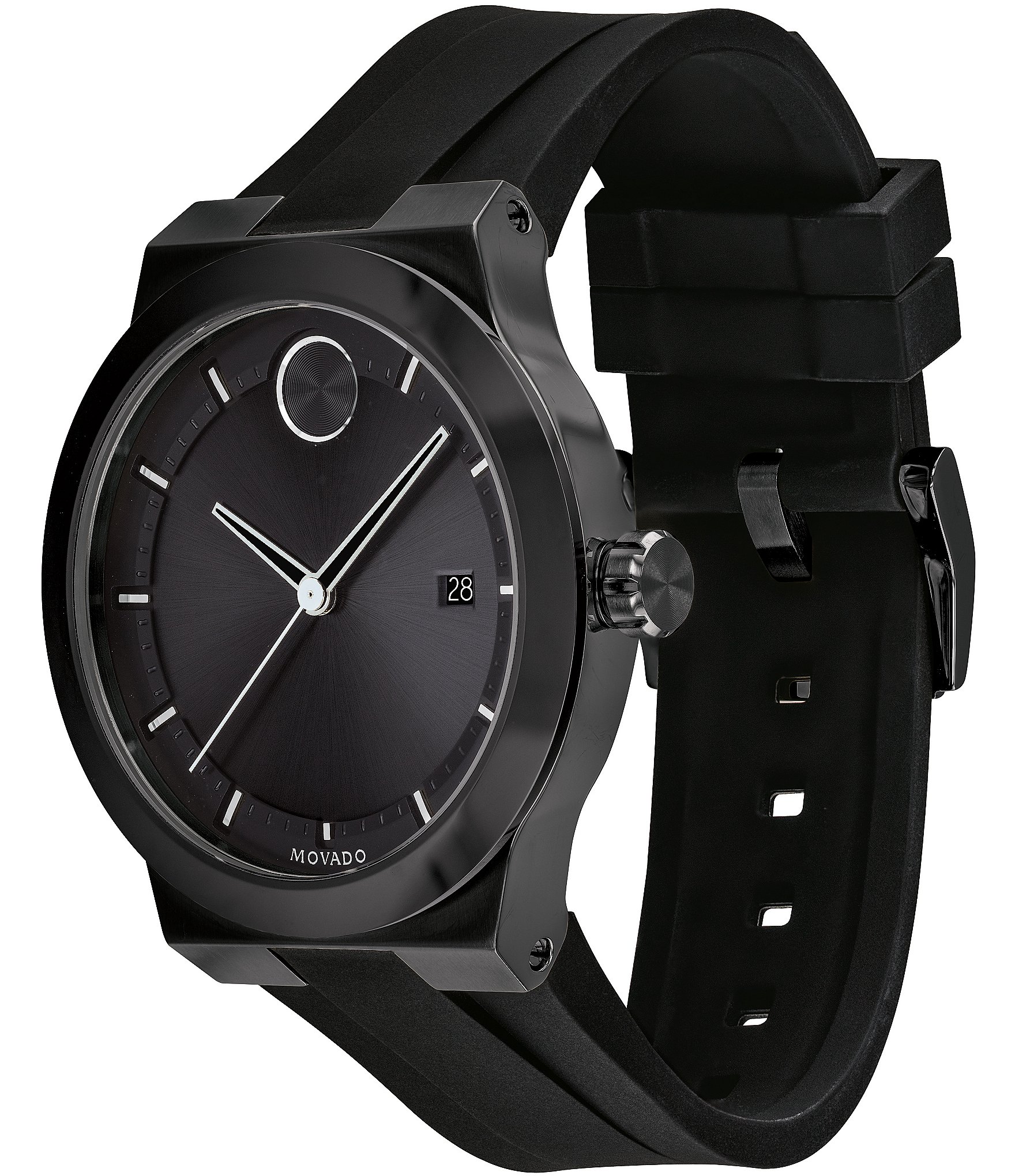 Movado Bold Men's Black Swiss Quartz Fusion Watch