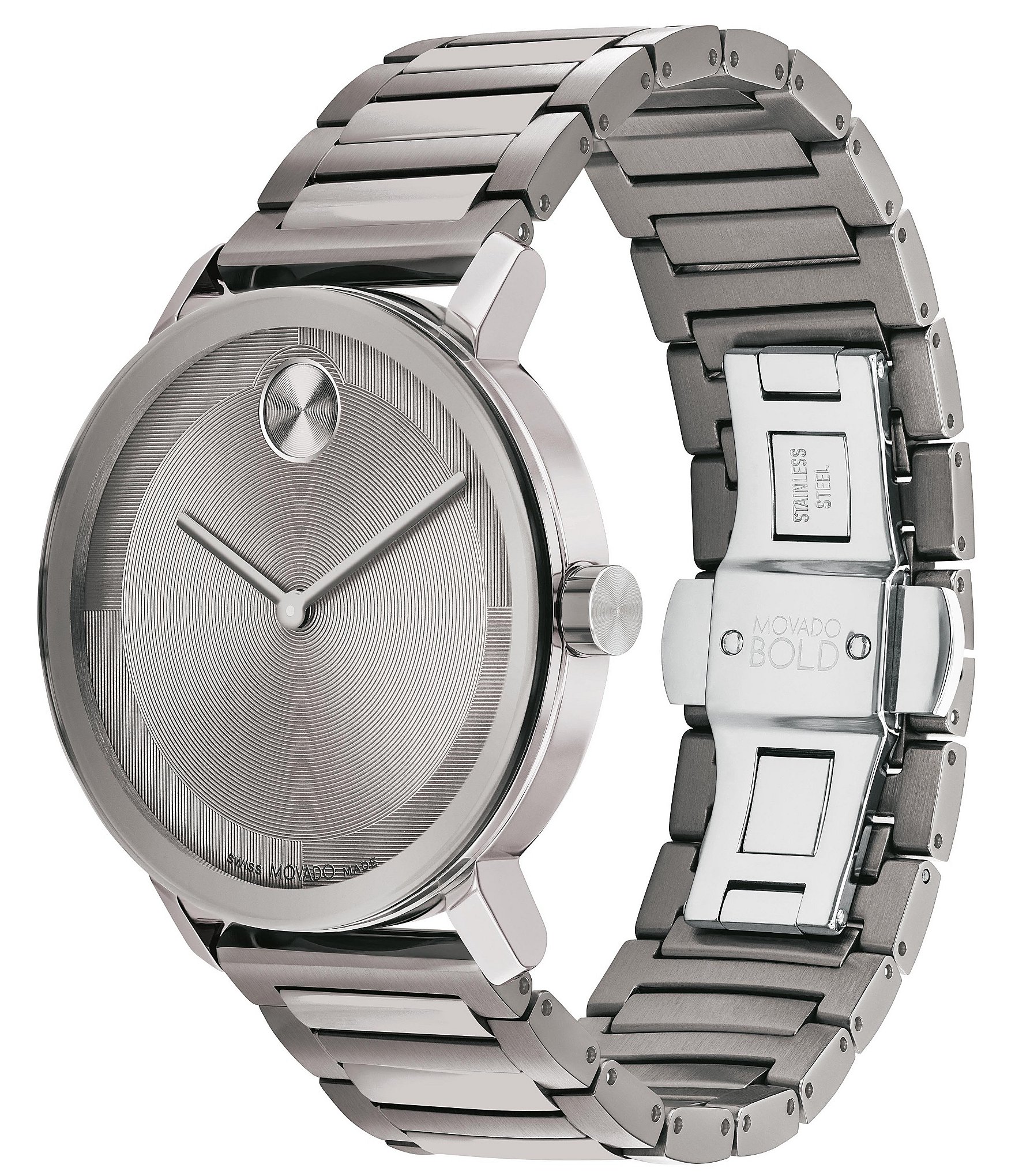 Movado Bold Men's Evolution 2.0 Quartz Analog Stainless Steel Bracelet Watch