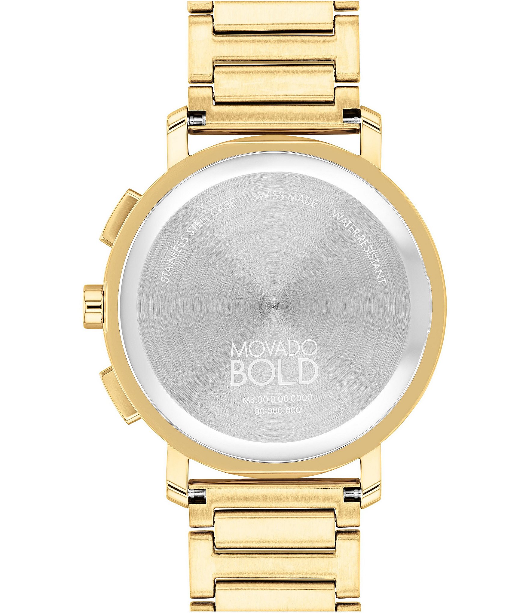 Movado Bold Men's Evolution 2.0 Quartz Chronograph Gold Tone Stainless Steel Bracelet Watch