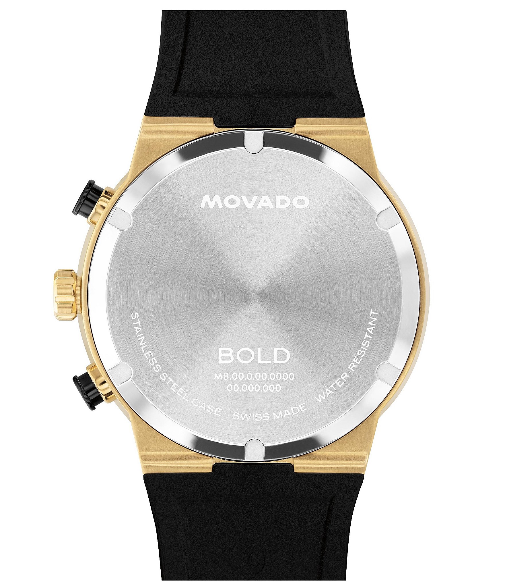 Movado Bold Men's Fusion Quartz Chronograph Silicone Strap Watch