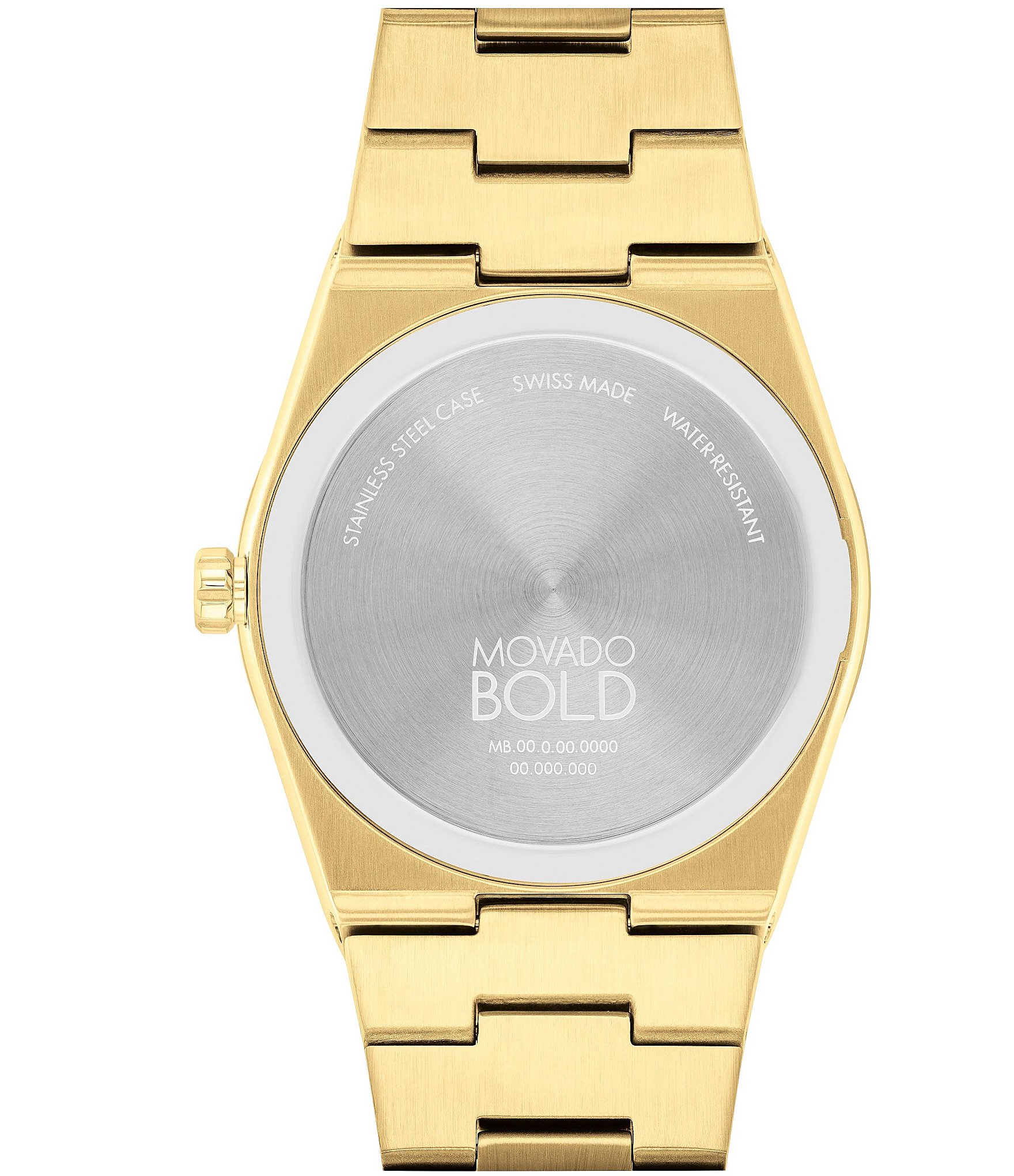 Movado Bold Men's Quest Quartz Analog Gold Tone Stainless Steel Bracelet Watch