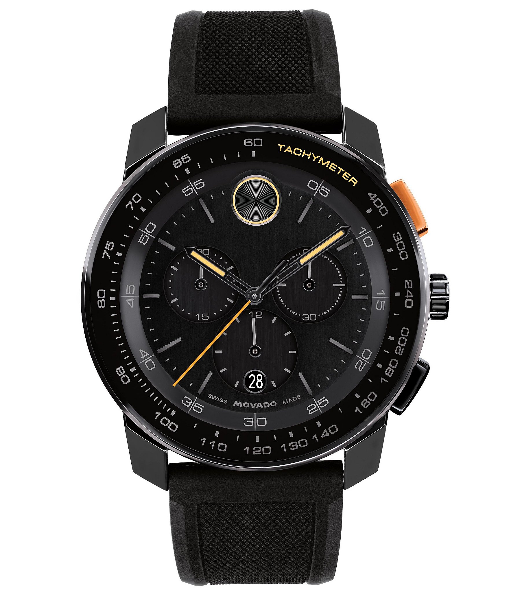 Movado Bold Men's TR90 Quartz Chronograph Silicone Strap Watch