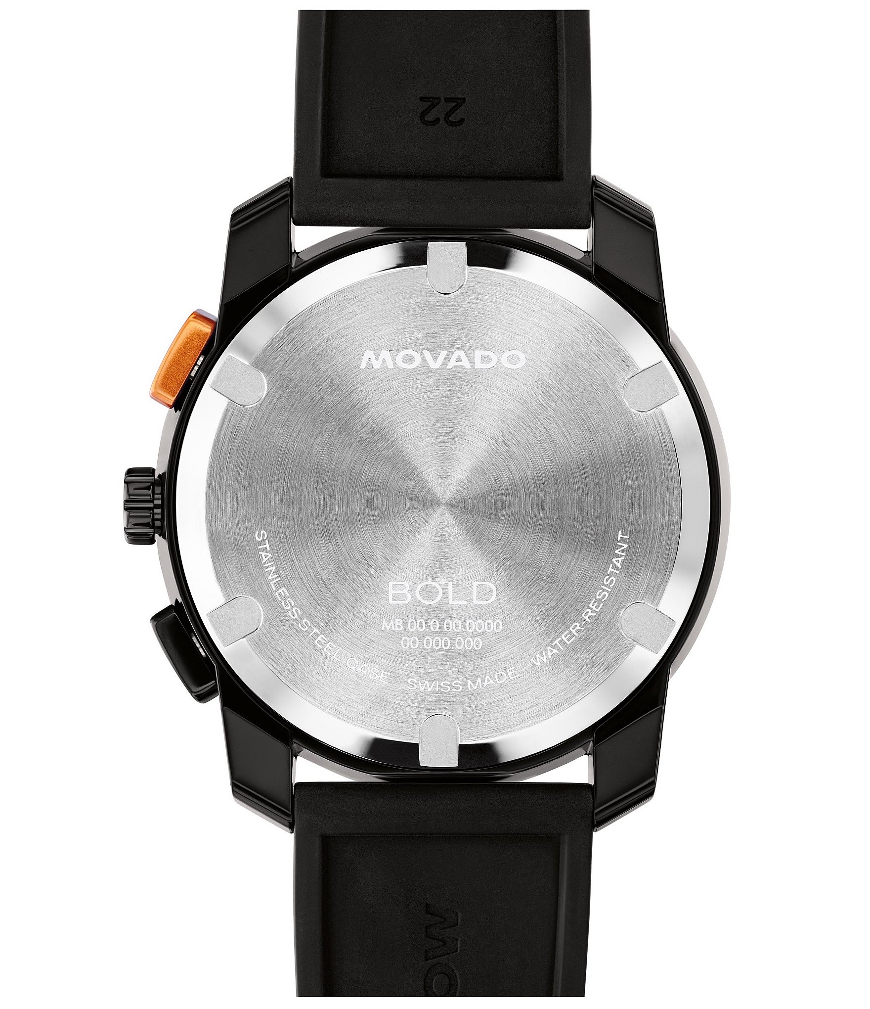Movado Bold Men's TR90 Quartz Chronograph Silicone Strap Watch