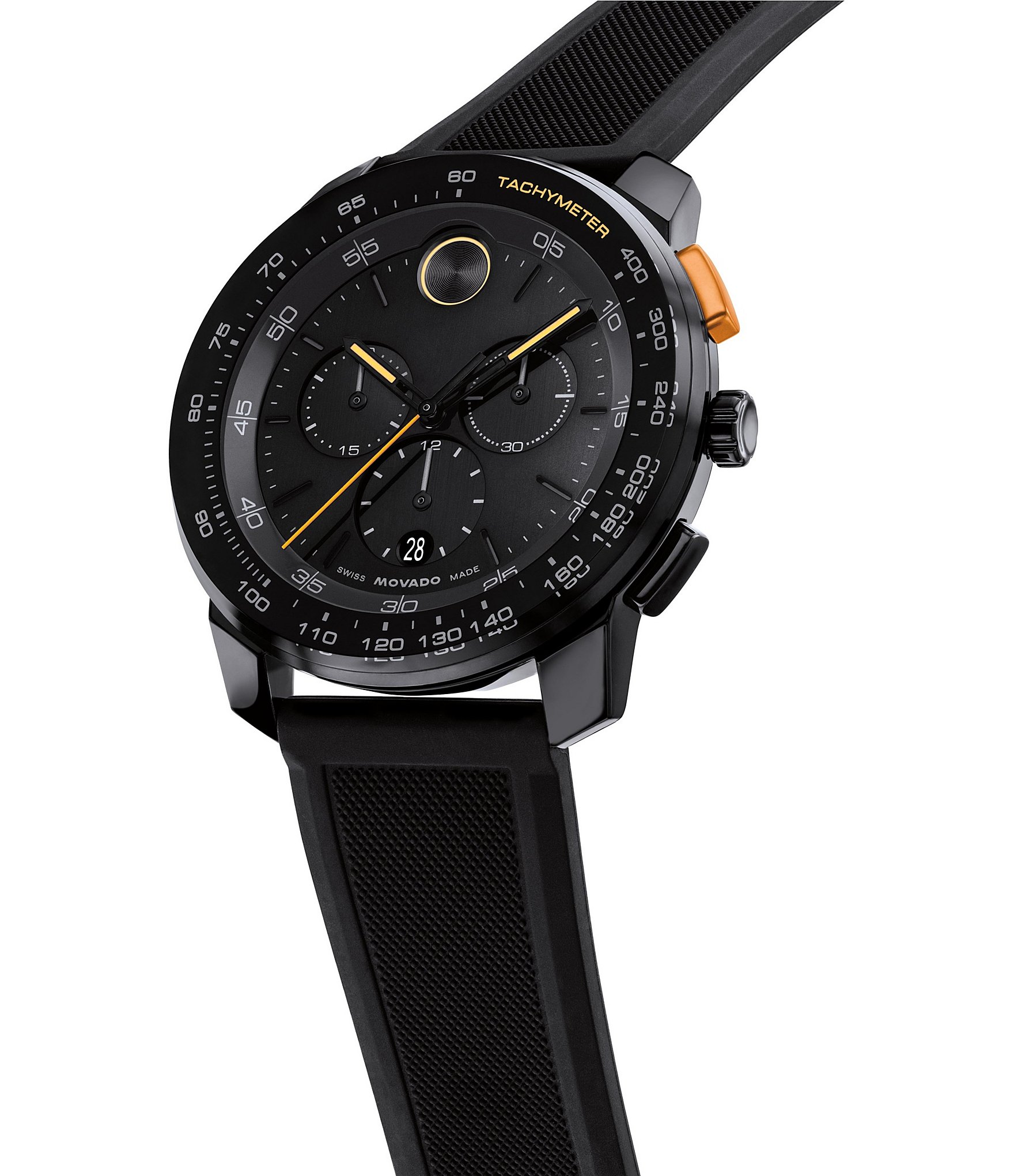 Movado Bold Men's TR90 Quartz Chronograph Silicone Strap Watch