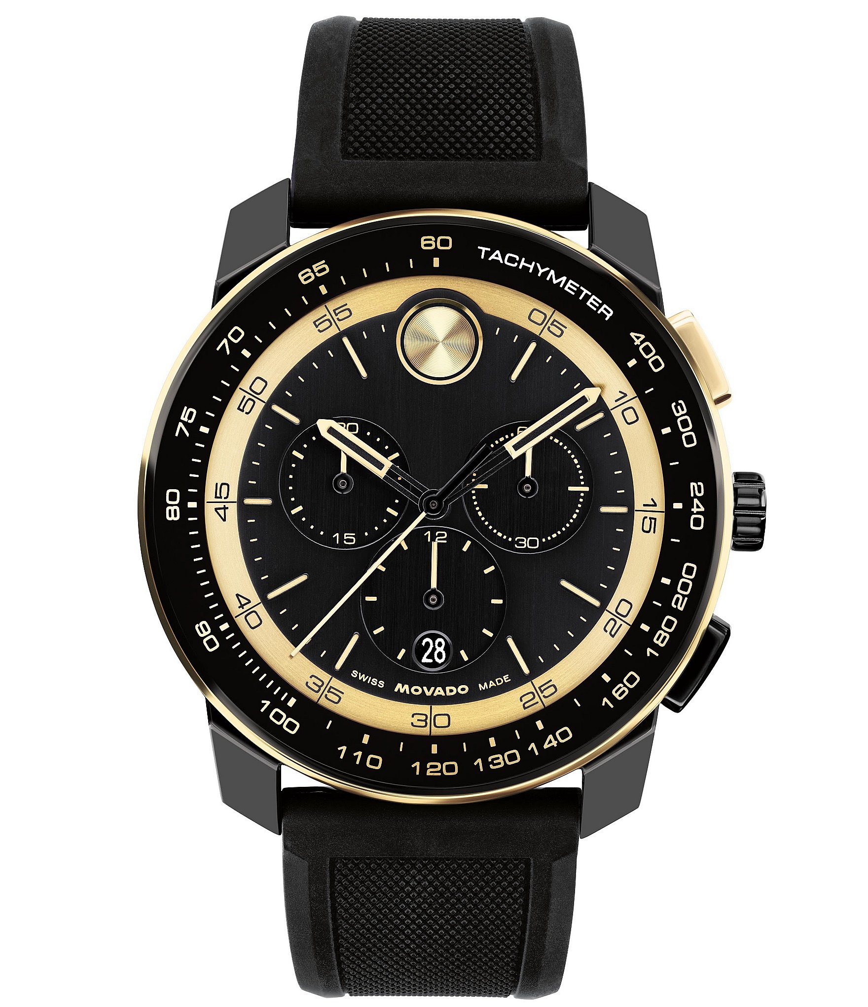 Movado Bold Men's TR90 Quartz Chronograph Silicone Strap Watch