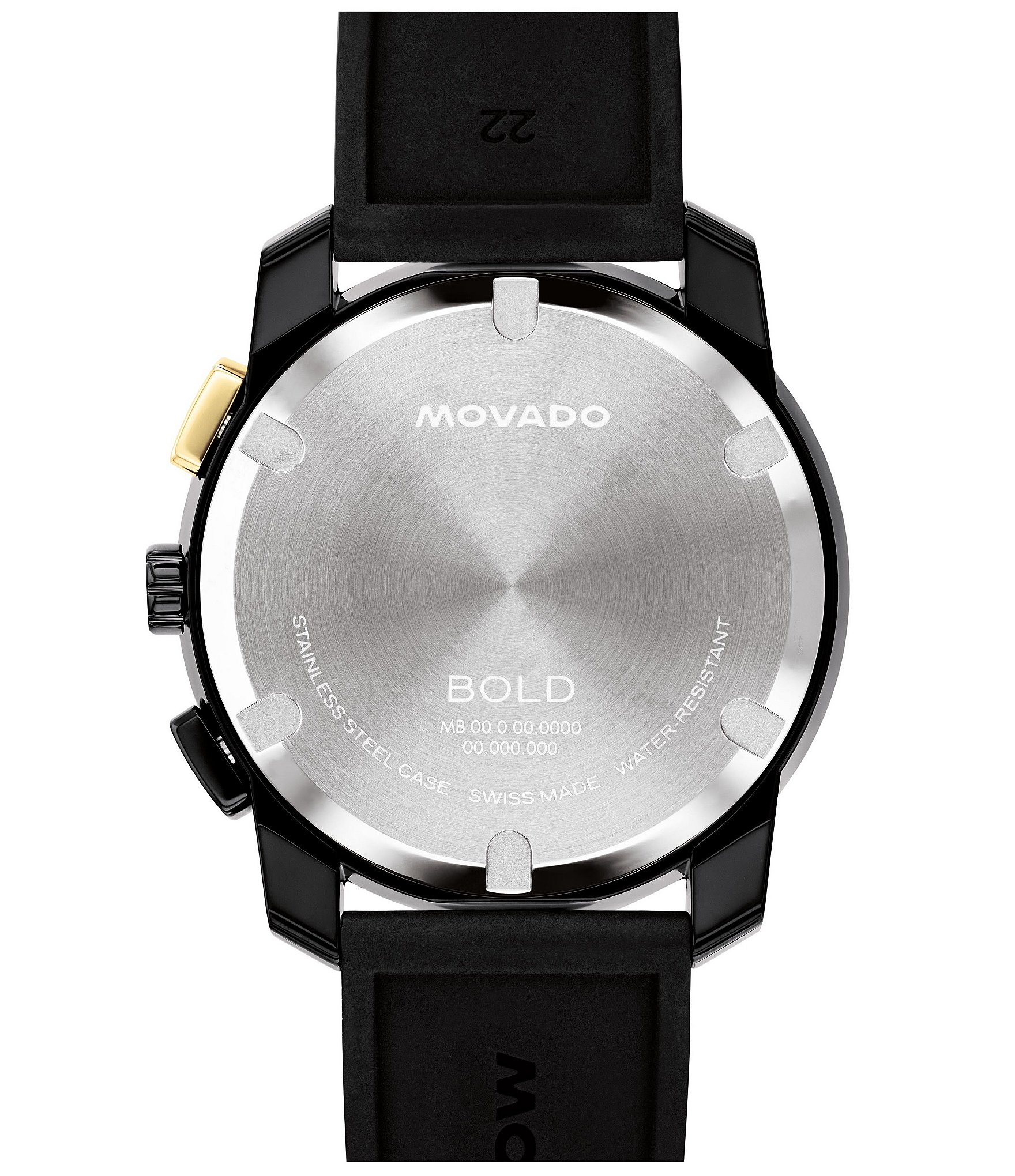 Movado Bold Men's TR90 Quartz Chronograph Silicone Strap Watch