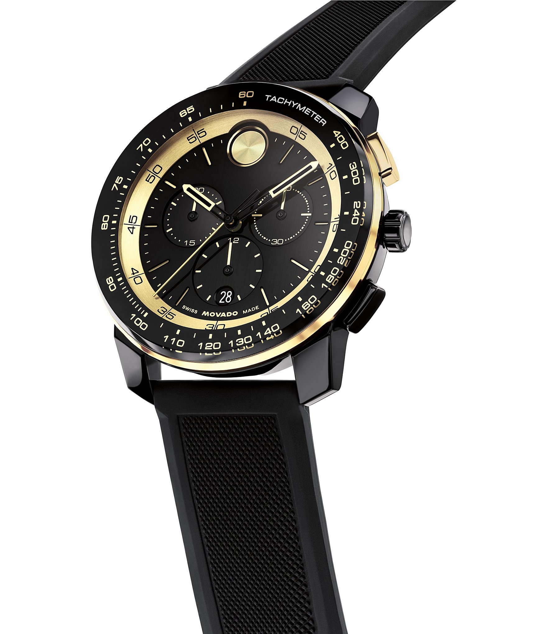 Movado Bold Men's TR90 Quartz Chronograph Silicone Strap Watch