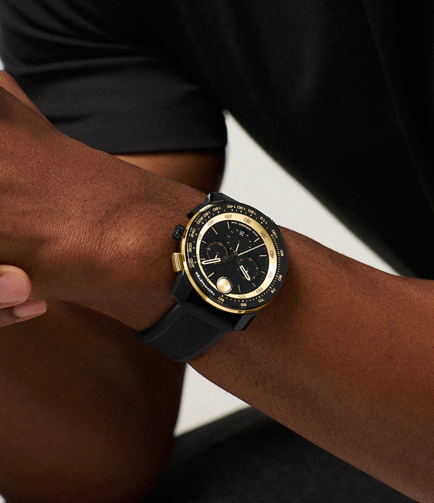 Movado Bold Men's TR90 Quartz Chronograph Silicone Strap Watch