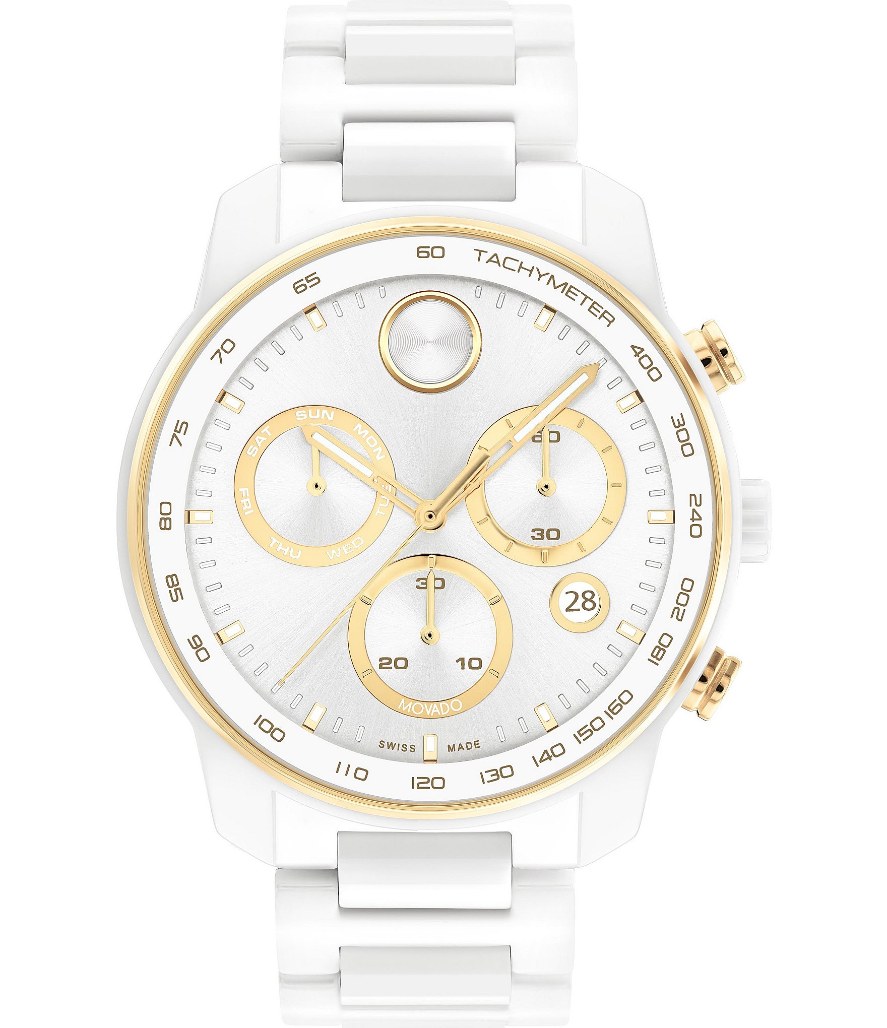 White ceramic shop movado watch