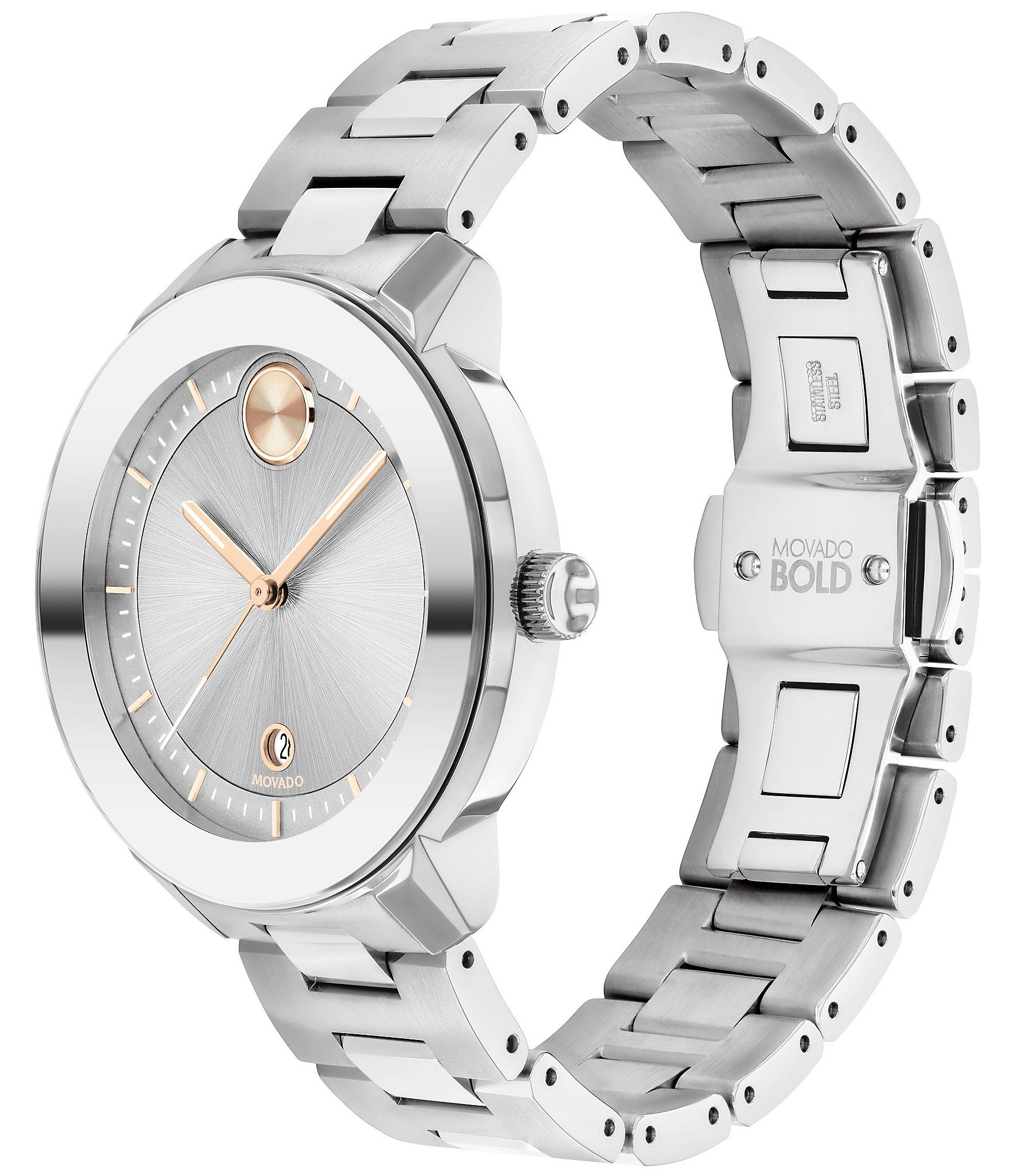 Movado BOLD Verso Stainless Steel Bracelet Watch