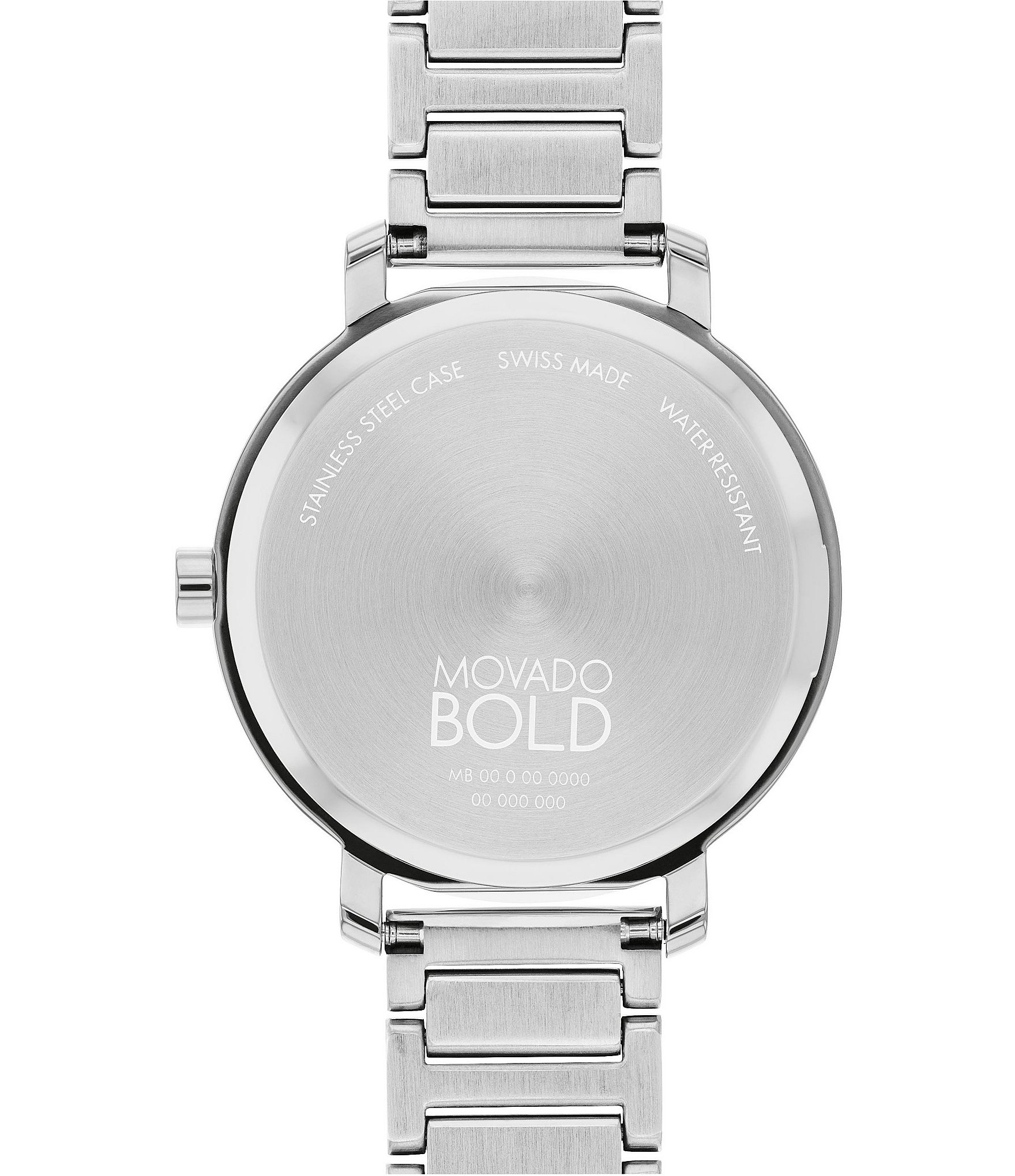 Movado Bold Women's Evolution 2.0 Quartz Analog Crystal Pave Dial Stainless Steel Bracelet Watch