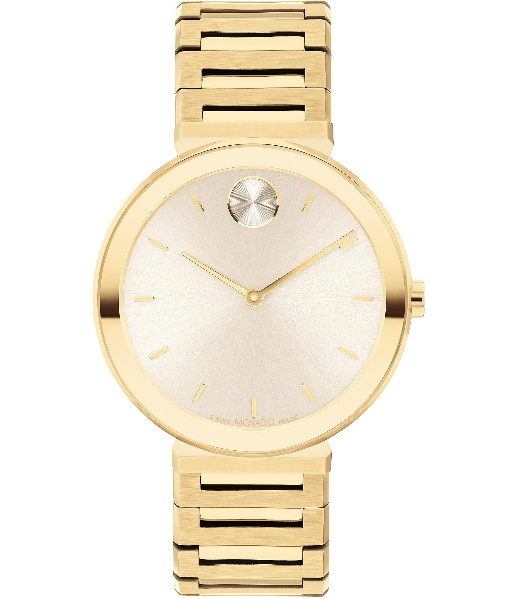 Movado Bold Women's Quartz Analog Gold Stainless Steel Bracelet Watch