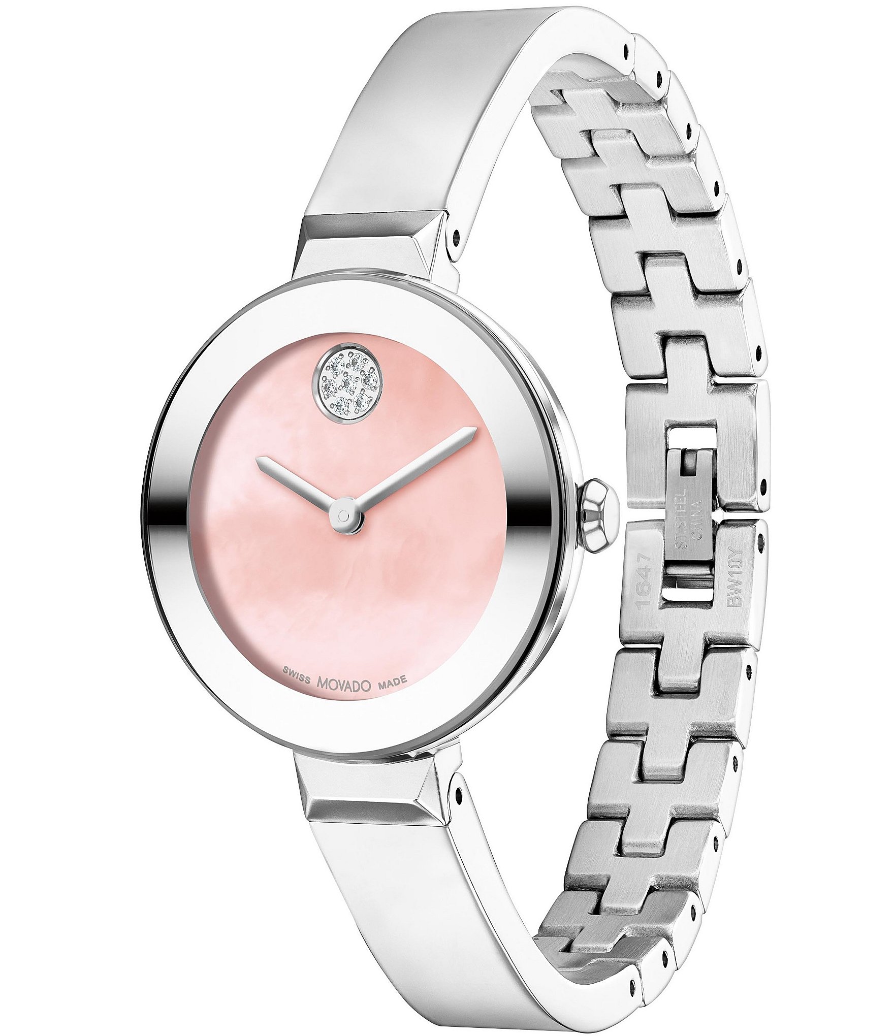 Movado Bold Women's Quartz Analog Stainless Steel Bangle Watch